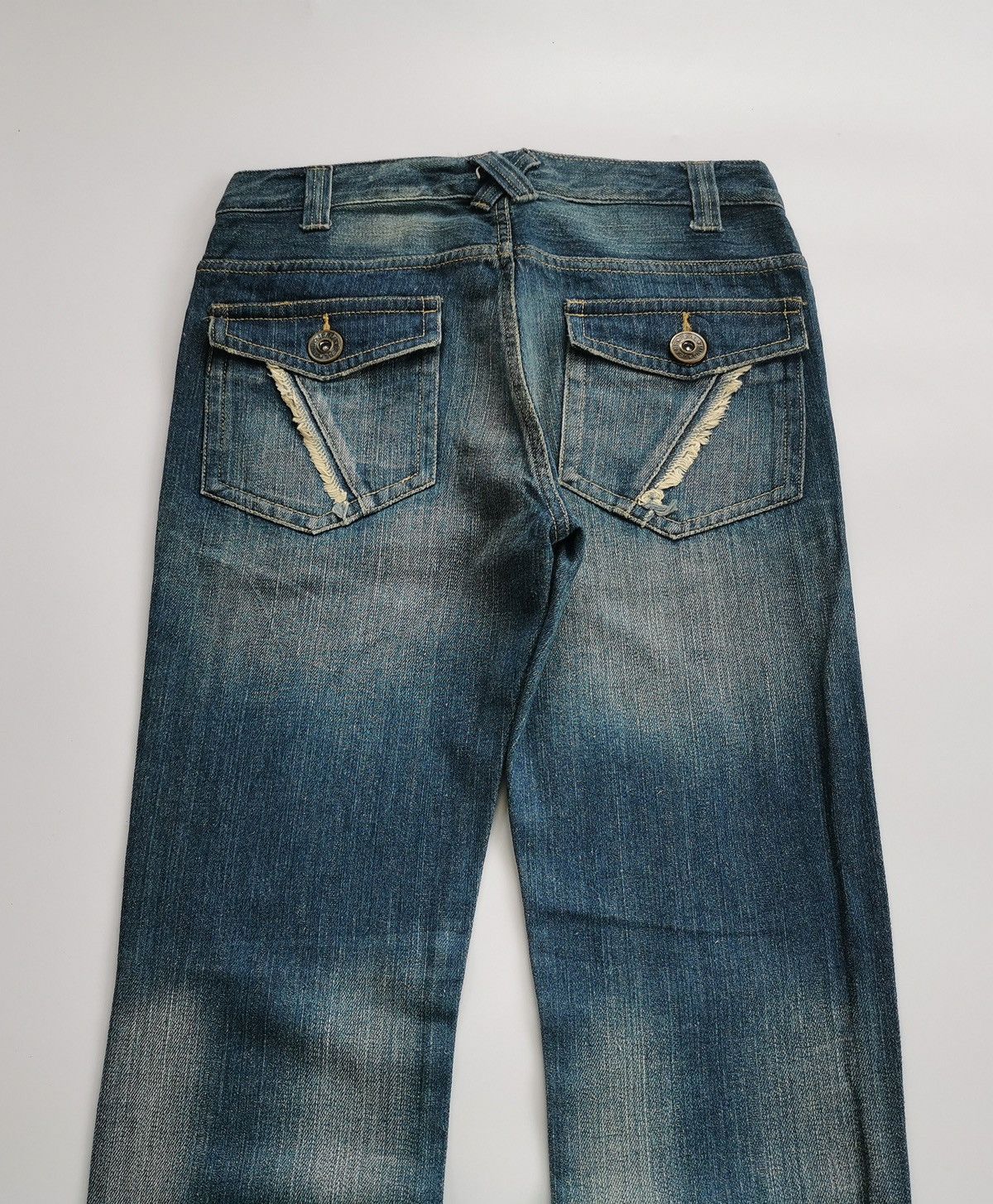 Japanese Brand Real Mind Japan Fxckin Print Bootcut Jeans Size US 30 / EU 46 - 9 Thumbnail