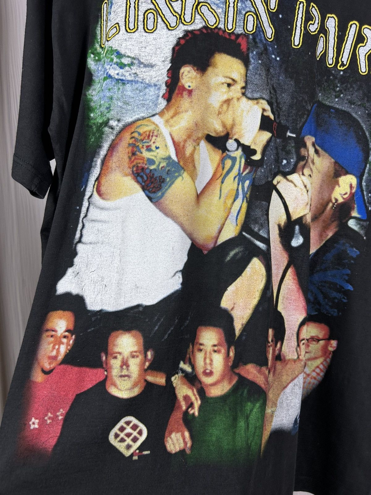 Band Tees RARE! Vintage 90s Linkin Park LP Rock Band Black T-Shirt XL Size US XL / EU 56 / 4 - 9 Thumbnail