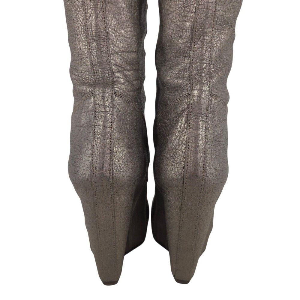 Rick Owens Rick Owens Ruhlmann Boots US 6 EU 36 Womens Silver $2330 Size US 6 / IT 36 - 8 Thumbnail