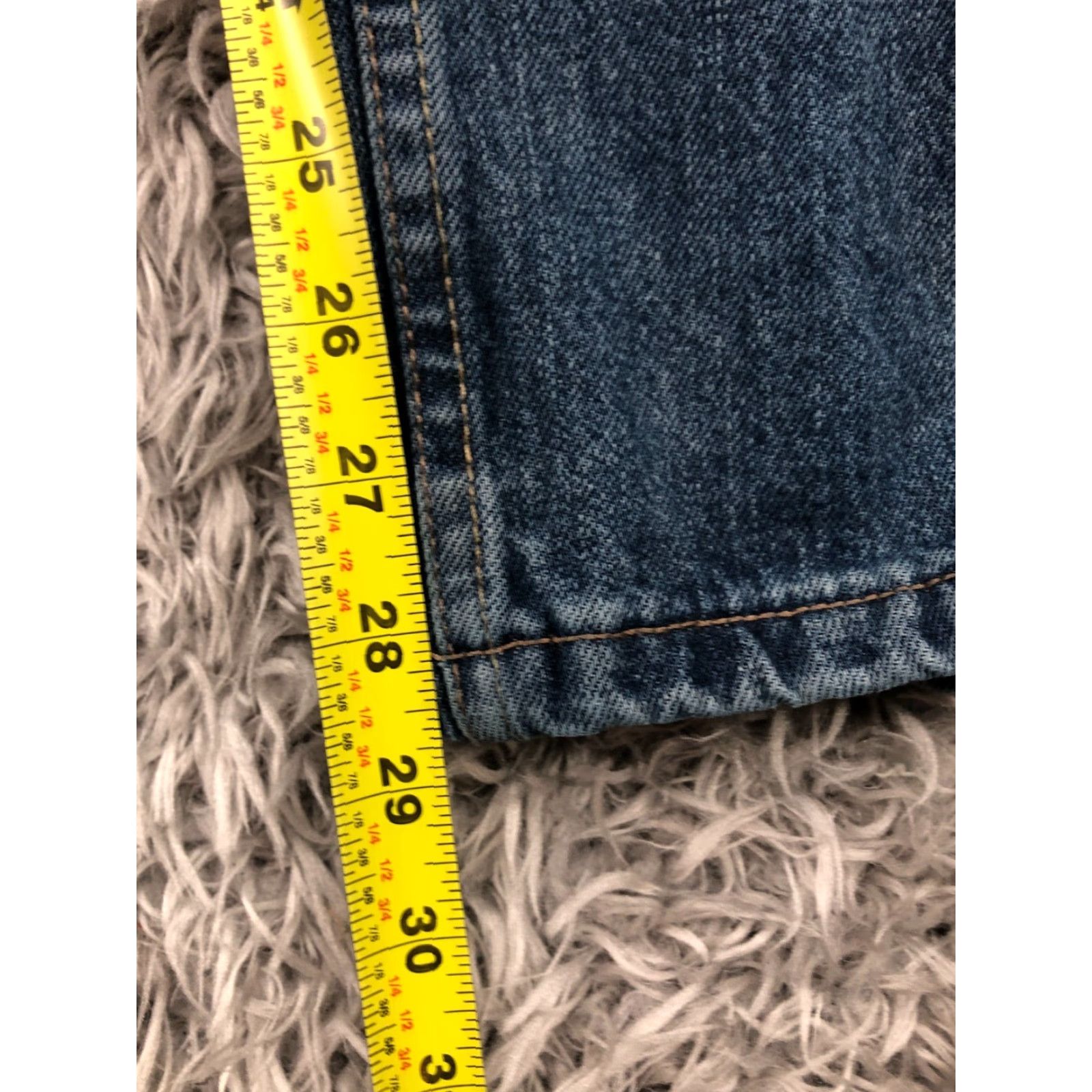 Lee Lee Regular Straight Jeans 31x30 Mens Mid Rise Blue Wash Denim 5-Pocket Belt Loops Slim Fit Size US 31 - 3 Thumbnail