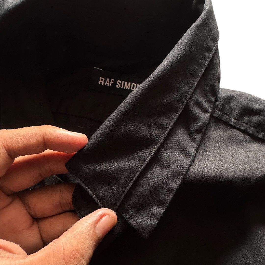 Raf Simons Raf Simons Black Darted Double Collar Oxford Shirt Size US M / EU 48-50 / 2 - 7 Thumbnail