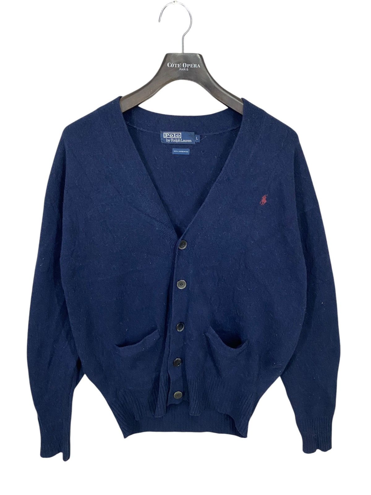 Ralph Lauren Polo by ralph lauren cardigan wool small pony szL Size L / US 10 / IT 46 - 5 Thumbnail