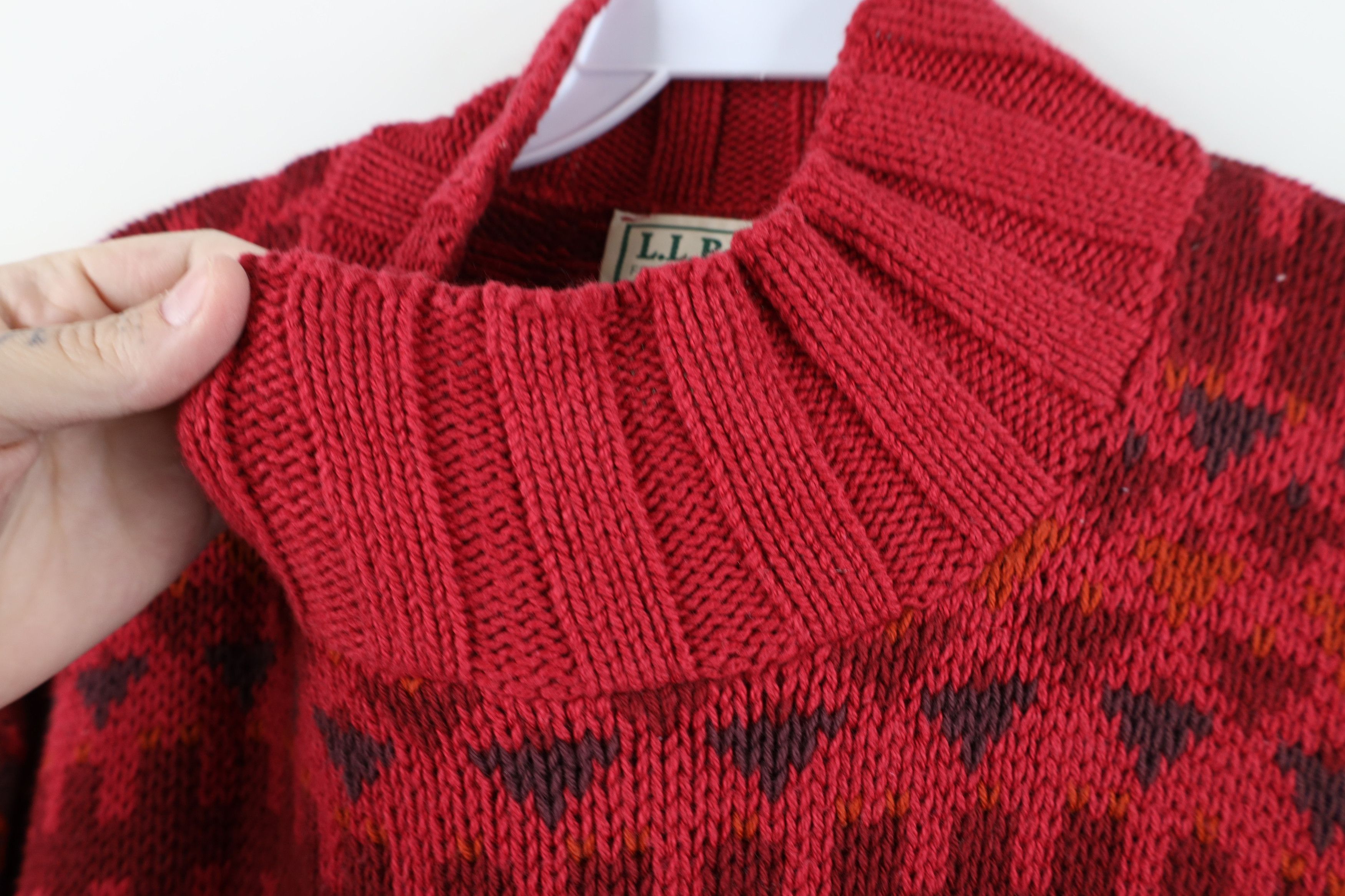 L.L. Bean Vintage 90s LL Bean Southwestern Knit Tunic Sweater USA Size L / US 10 / IT 46 - 5 Thumbnail