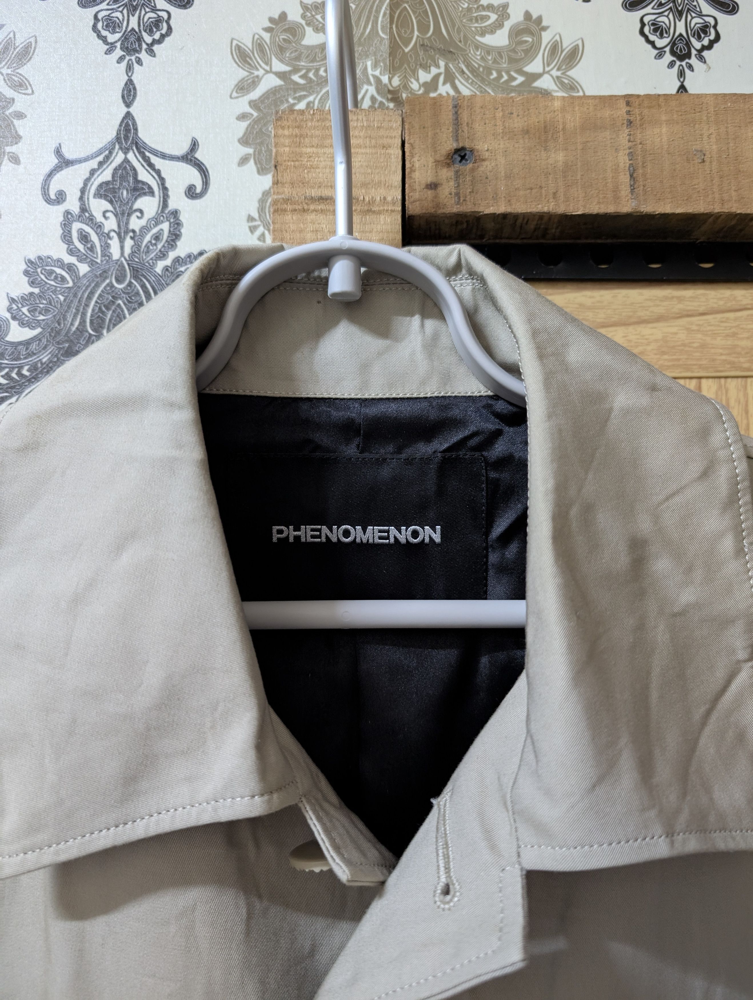 PHENOMENON S/S 2014 PHENOMENON Arm Knit Switch Cotton Long Coat Beige Size M / US 6-8 / IT 42-44 - 12 Thumbnail