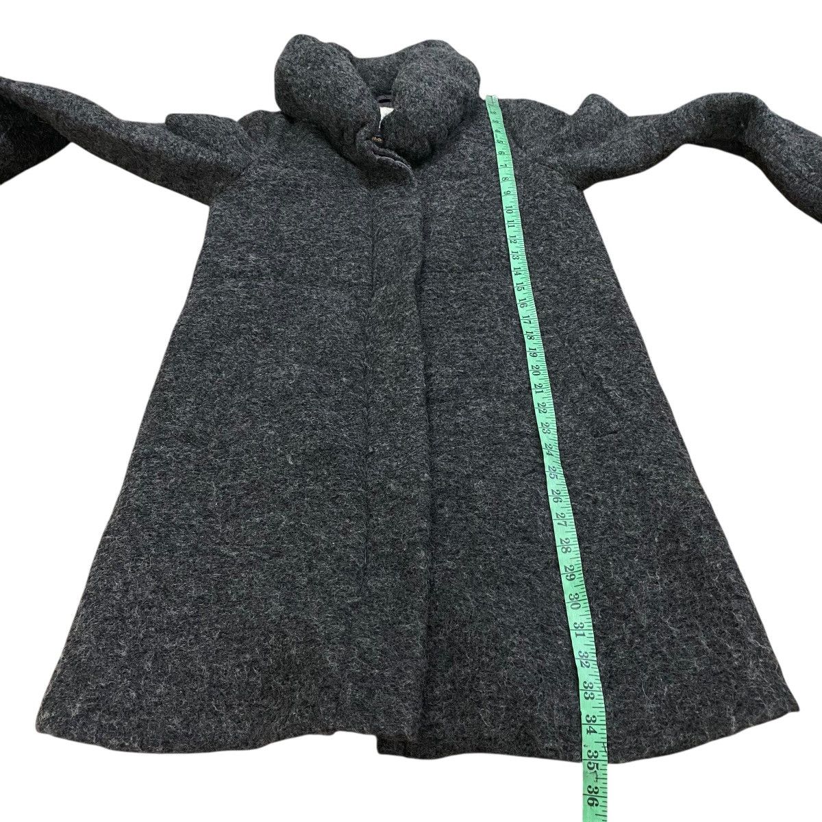 Max Mara Bliss Point Grey Wool Coat, Manifattura Mac & Co. Italy, Size M / US 6-8 / IT 42-44 - 14 Thumbnail