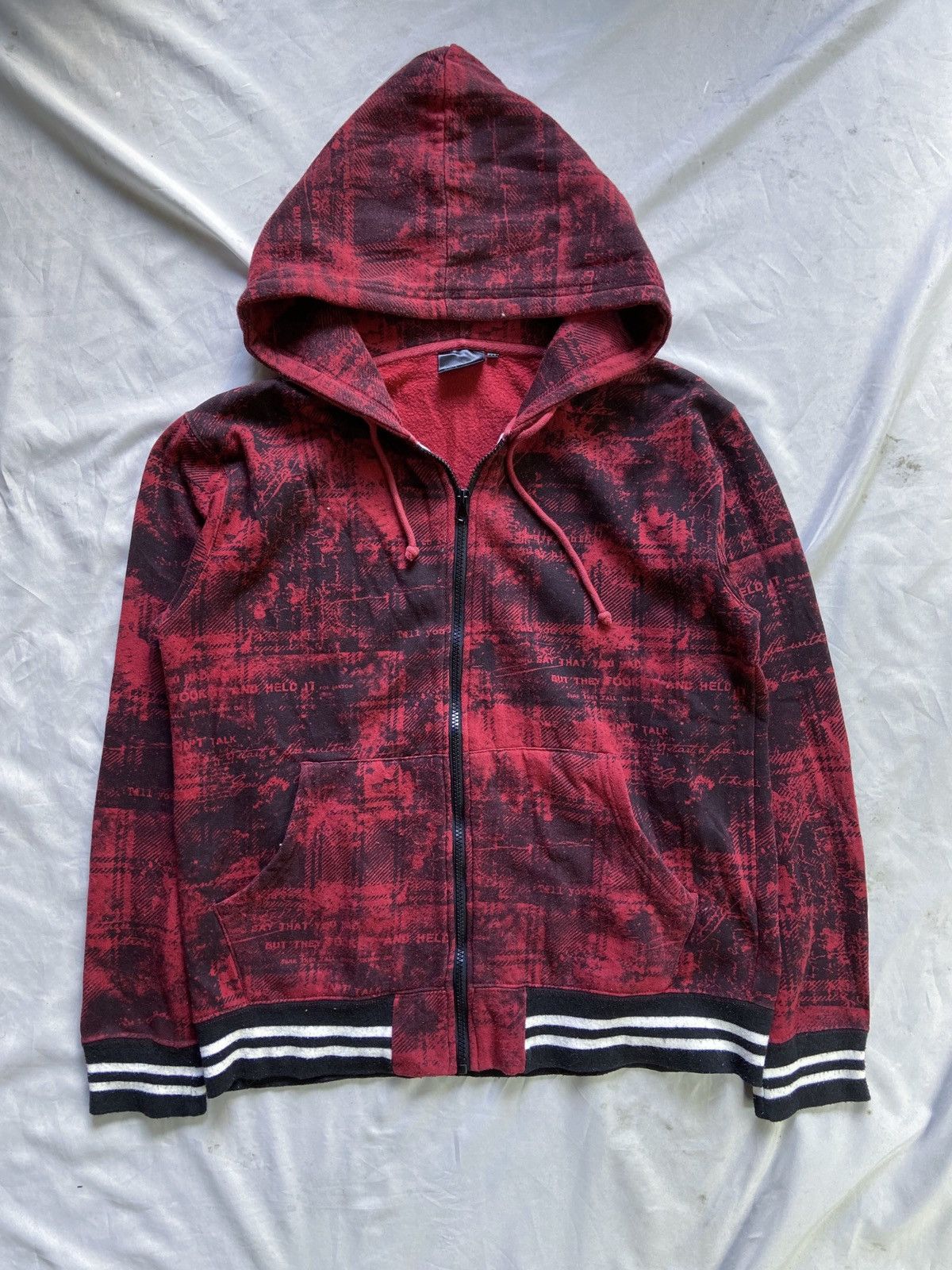 Japanese Brand SAY THAT YOU HAD BUT THEY POOR AND HELL ZIP HOODIE Size US M / EU 48-50 / 2 - 1 Thumbnail