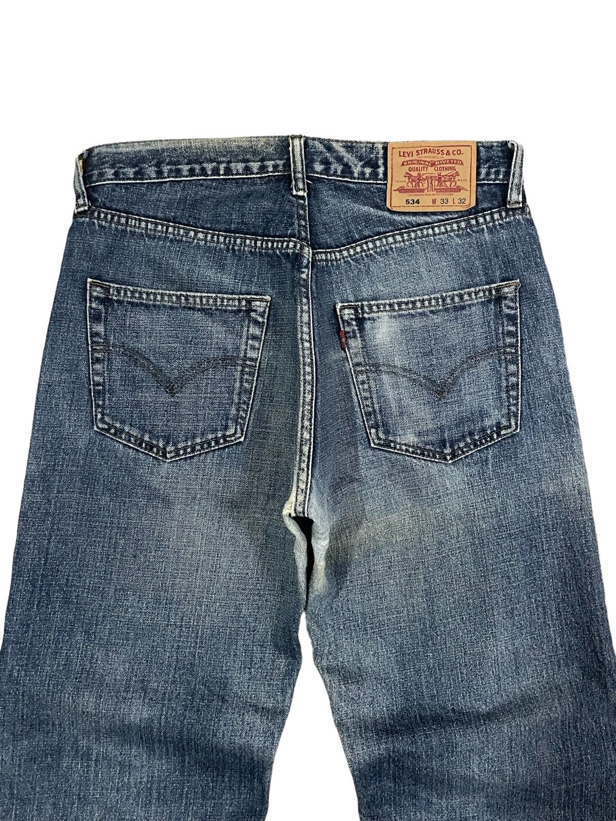 Levi's Vintage Levi’s Stone Wash Denim Baggy Straight Cut Jeans Size US 32 / EU 48 - 9 Thumbnail