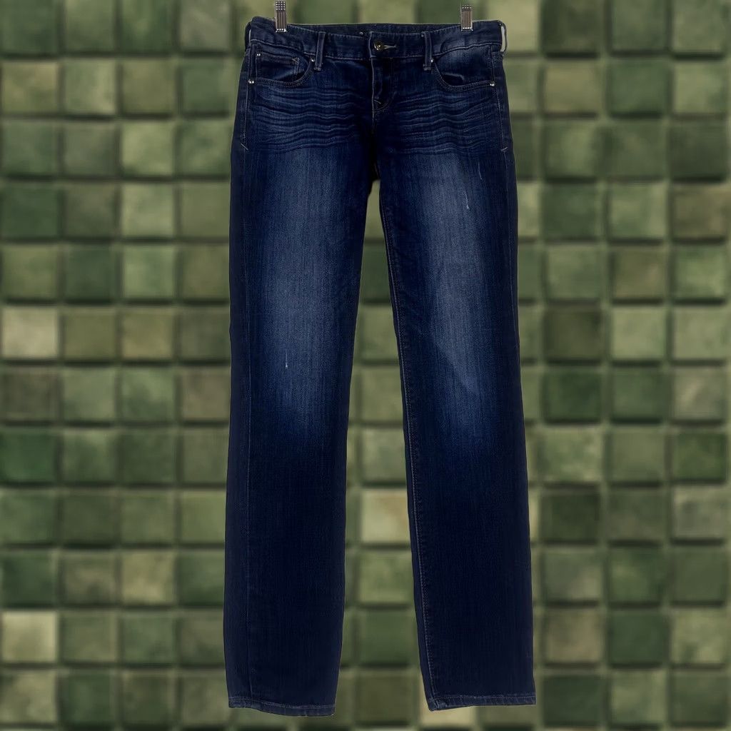 Express Express Womens Skinny Jeans 2R Low Rise Dark Wash Denim Jeggings Long Size 26" / US 2 / IT 38 - 1 Thumbnail