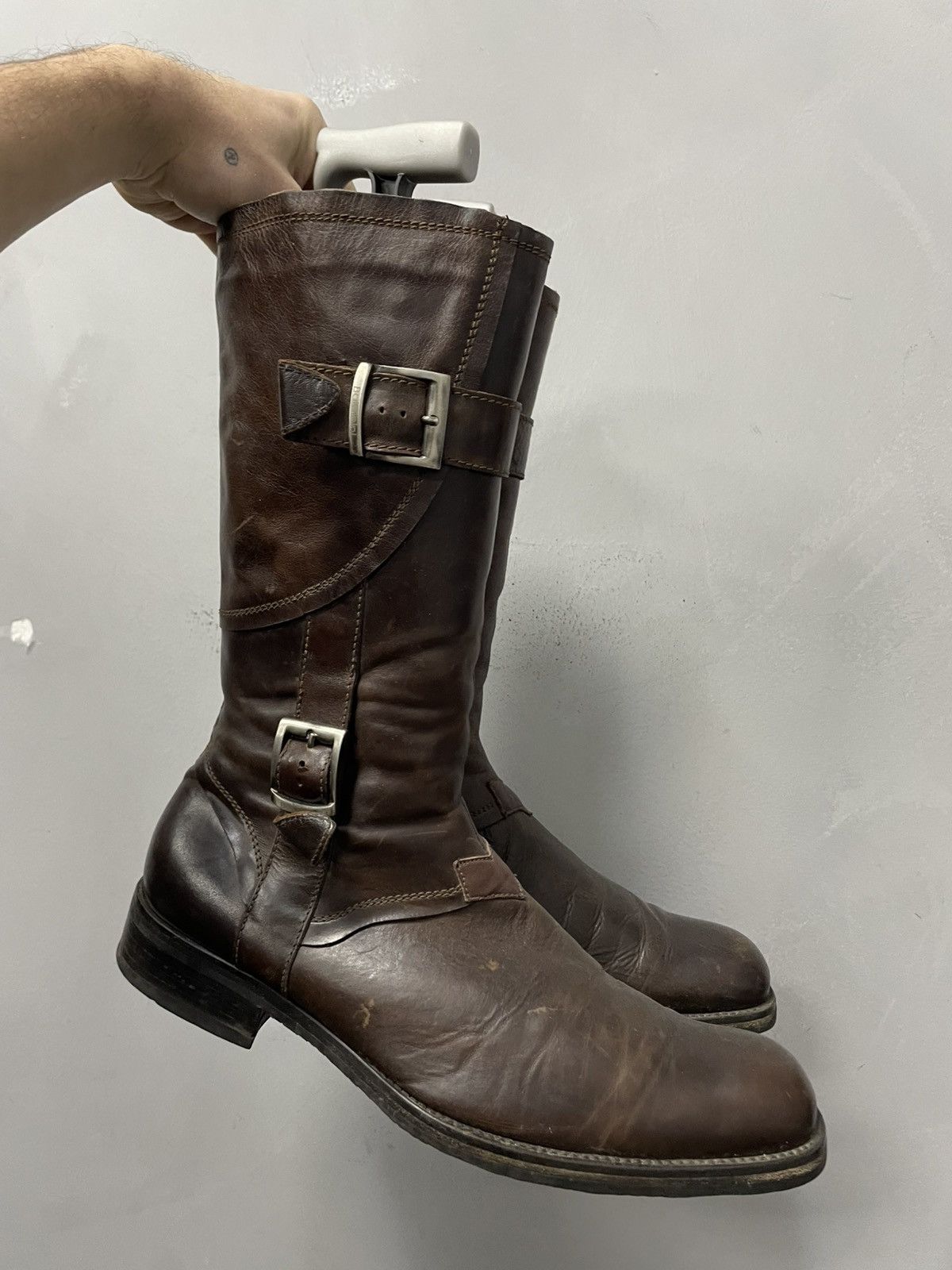 Hedi Slimane Moto style avant garde boots guidi style 2000s Size US 9 / EU 42 - 1 Thumbnail