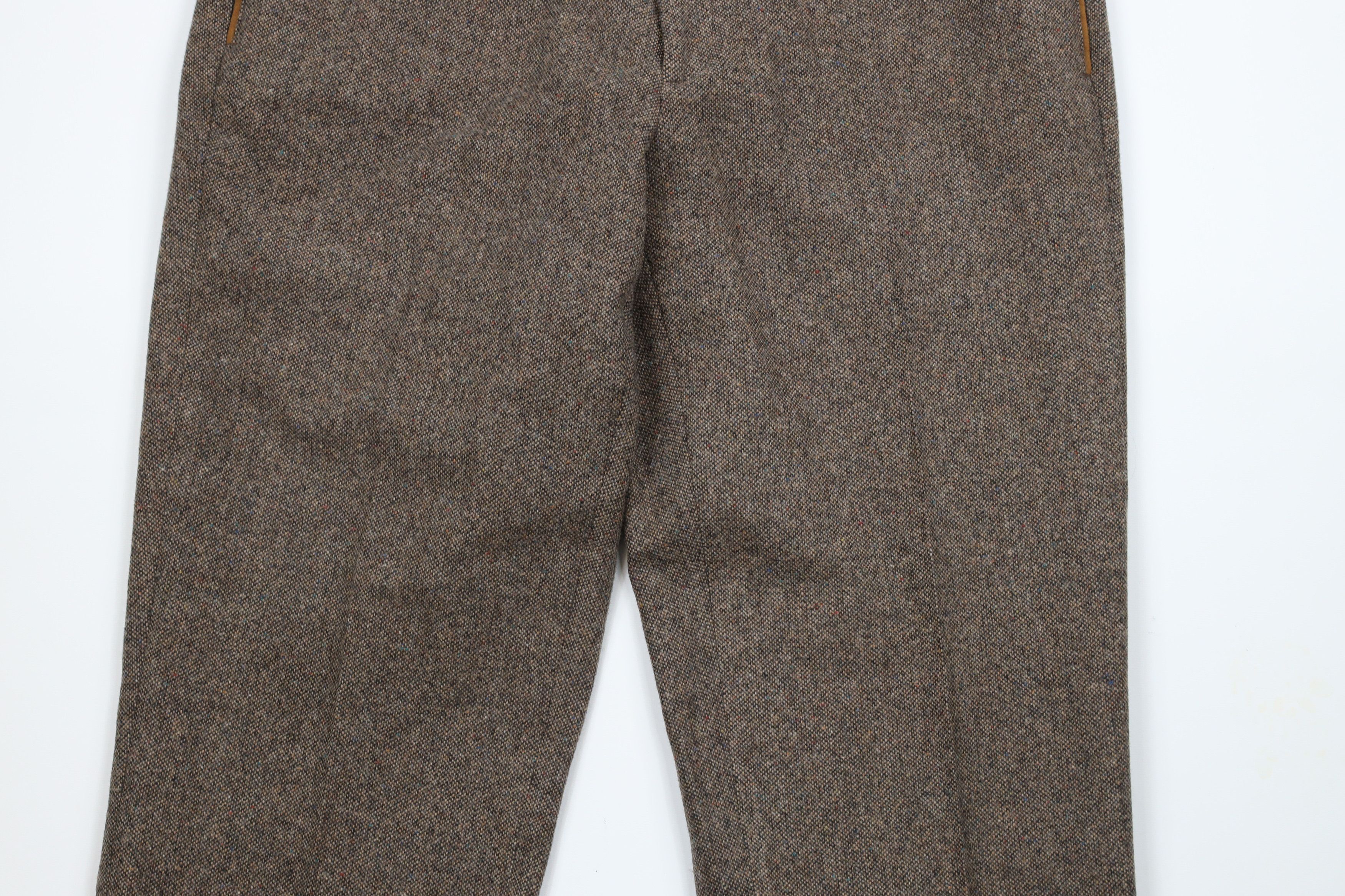 Orvis Vintage 90s Orvis Trim Cuffed Wool Tweed Chino Pants Brown Size US 38 / EU 54 - 3 Thumbnail
