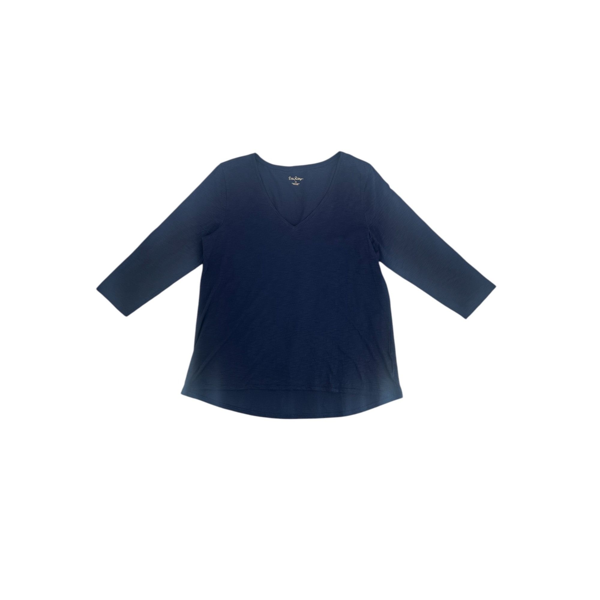 Lilly Pulitzer Lilly Pulitzer Women Navy Blue Coastal Shirt Medium 3/4 Slee Size M / US 6-8 / IT 42-44 - 4 Thumbnail