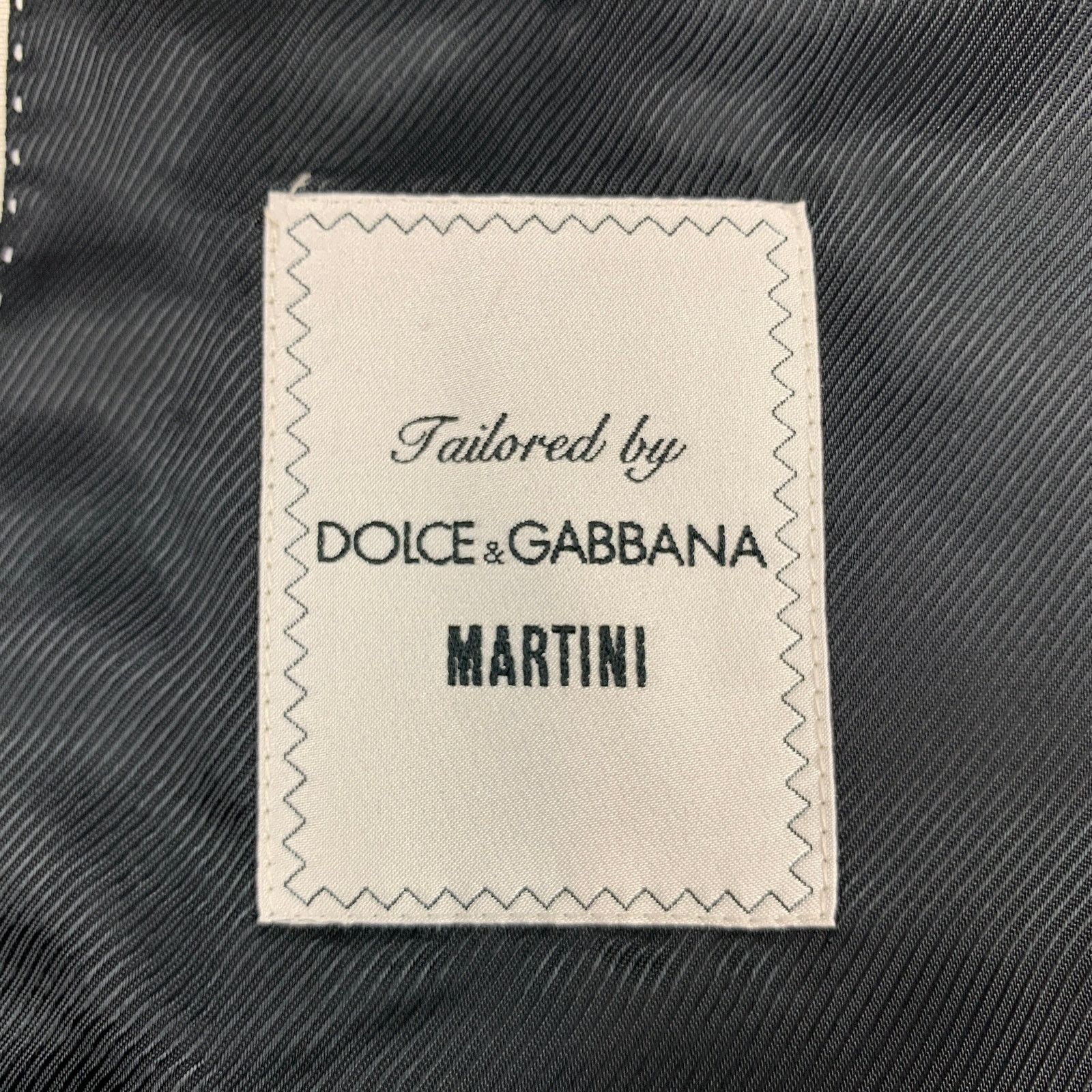 Dolce & Gabbana Size 38 Grey Charcoal Wool Silk Peak Lapel Sport Coat Size 38R - 6 Thumbnail