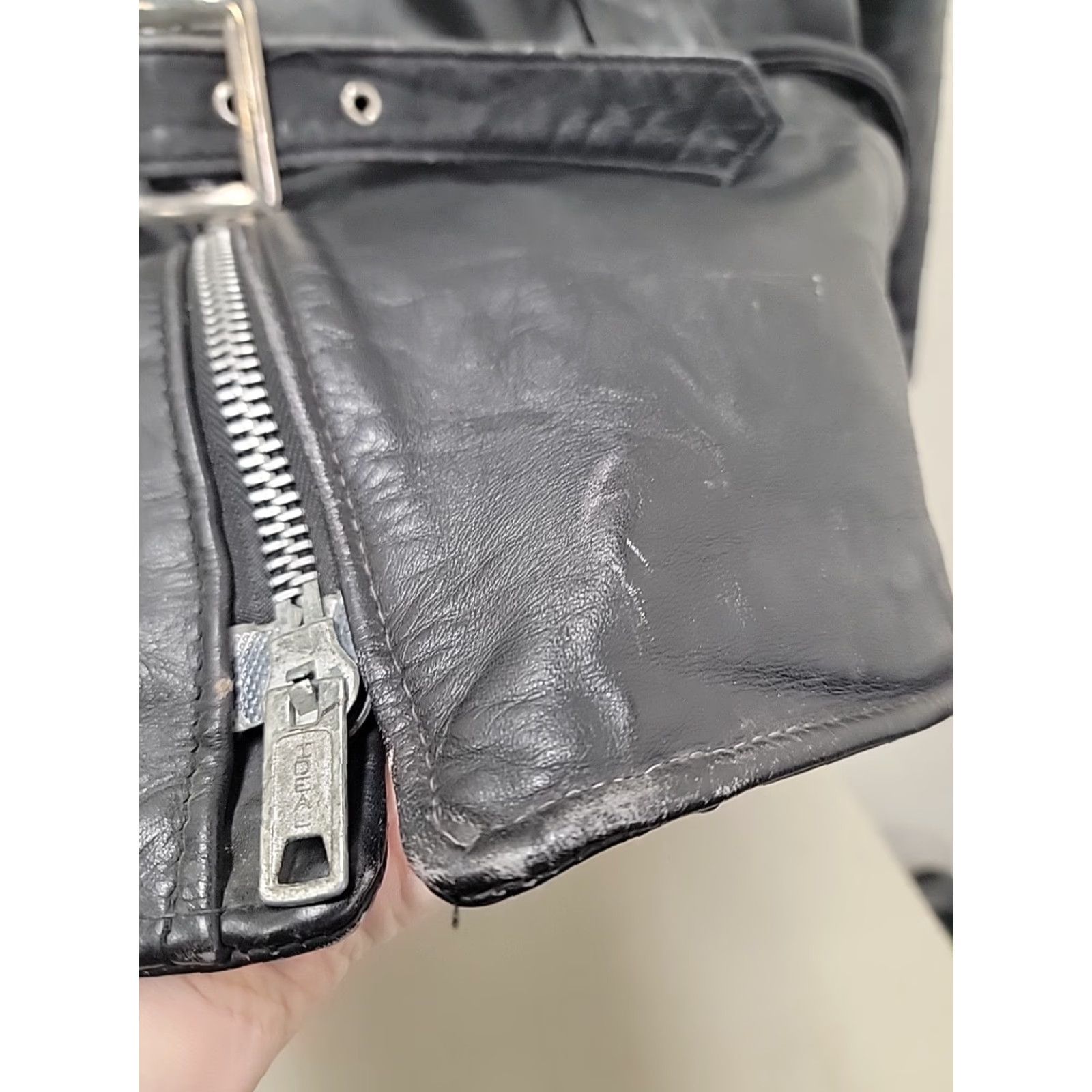 Schott VINTAGE Schott Perfecto Mens Jacket Black USA 46 Leather Motorcycle - 36? Size US S / EU 44-46 / 1 - 7 Thumbnail