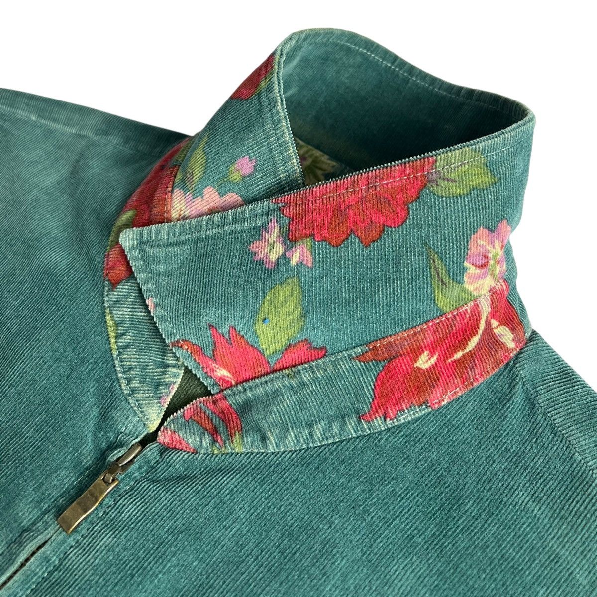Longchamp 90s Vintage Longchamp Corduroy Zipper Shirt Size M / US 6-8 / IT 42-44 - 6 Thumbnail