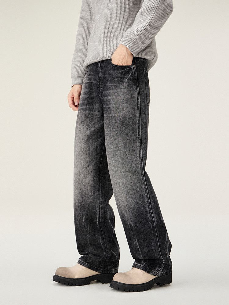Vintage Men's Retro American High-Street Gradient Denim Jeans Size US 32 / EU 48 - 3 Thumbnail
