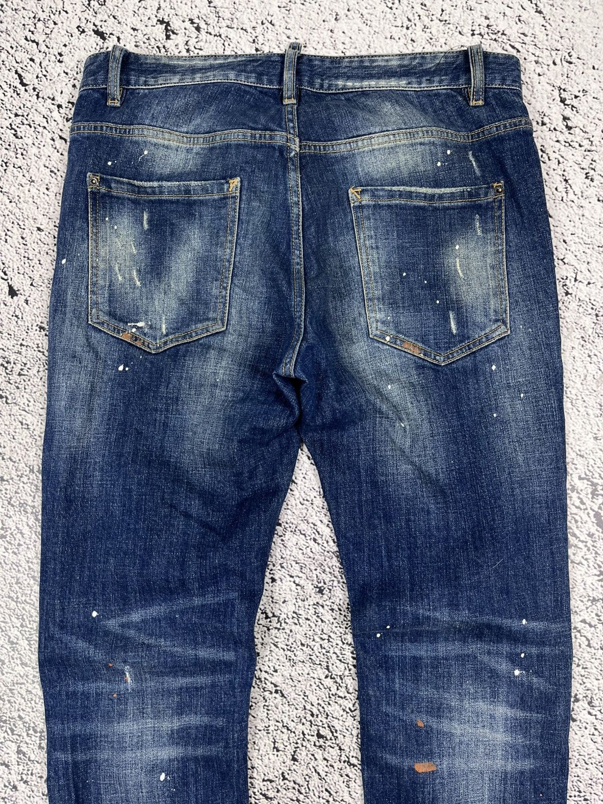 Dsquared2 Dsquared2 Painted Distressed Jeans Denim Pants Slim Fit Size US 32 / EU 48 - 7 Thumbnail