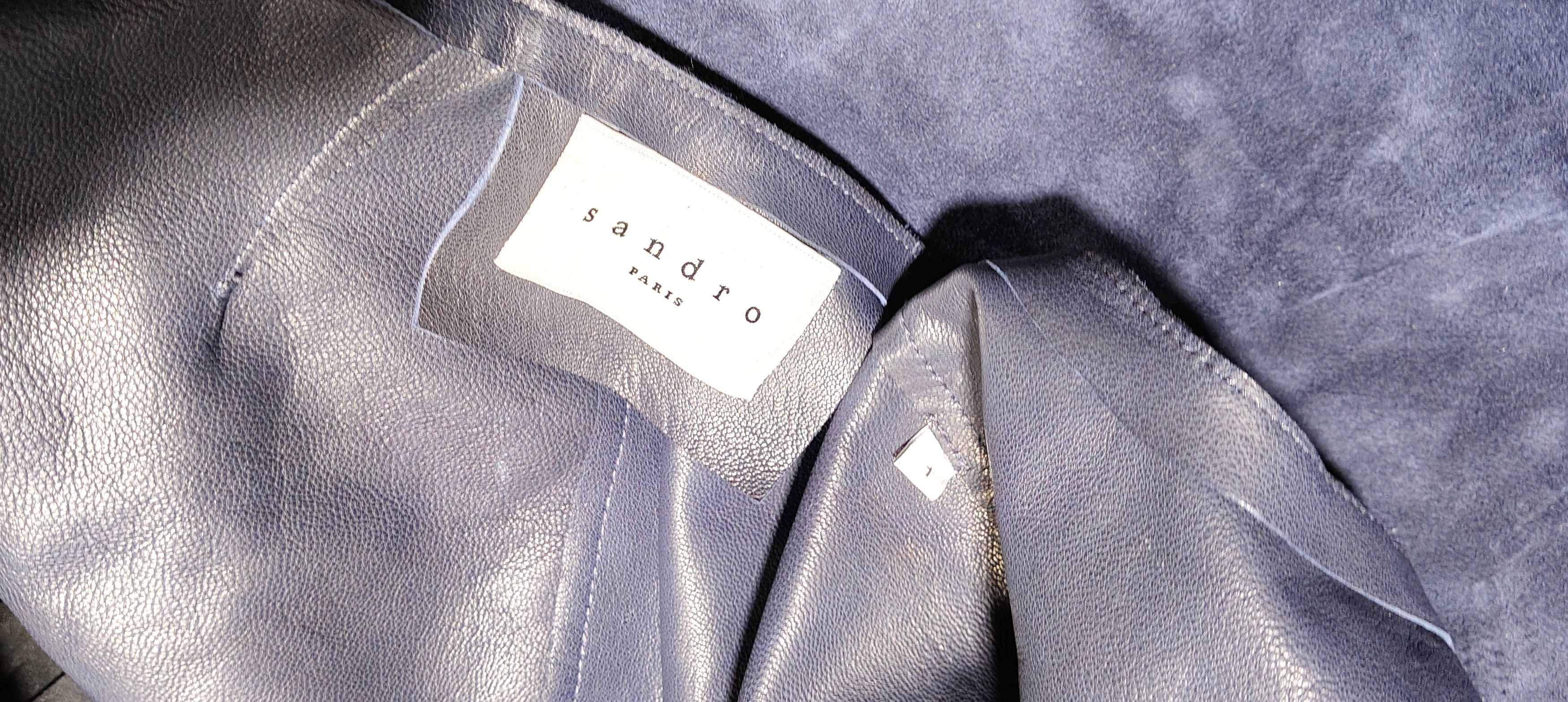Sandro Blouson femme en daim Sandro Neuf Size S / US 4 / IT 40 - 2 Thumbnail