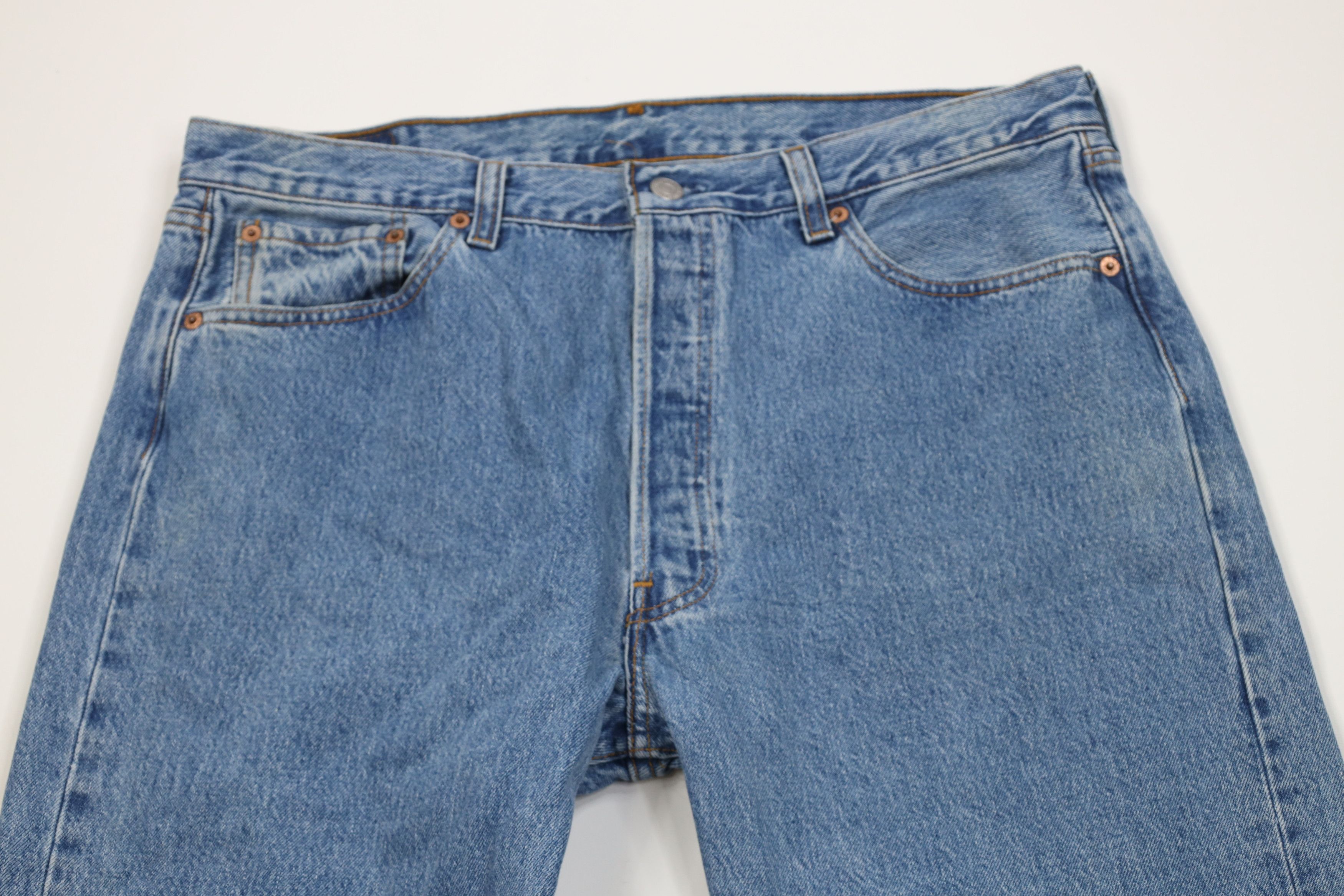 Vintage Vintage 90s Levis 501xx Fly Original Straight Leg Jeans USA Size US 38 / EU 54 - 2 Thumbnail