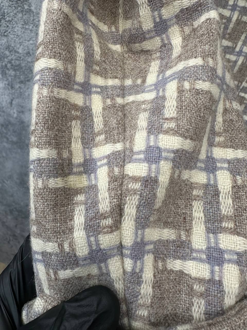 Reiss Reiss Coat 100% Wool Beige & White Geometric Lined Size S / US 4 / IT 40 - 13 Thumbnail