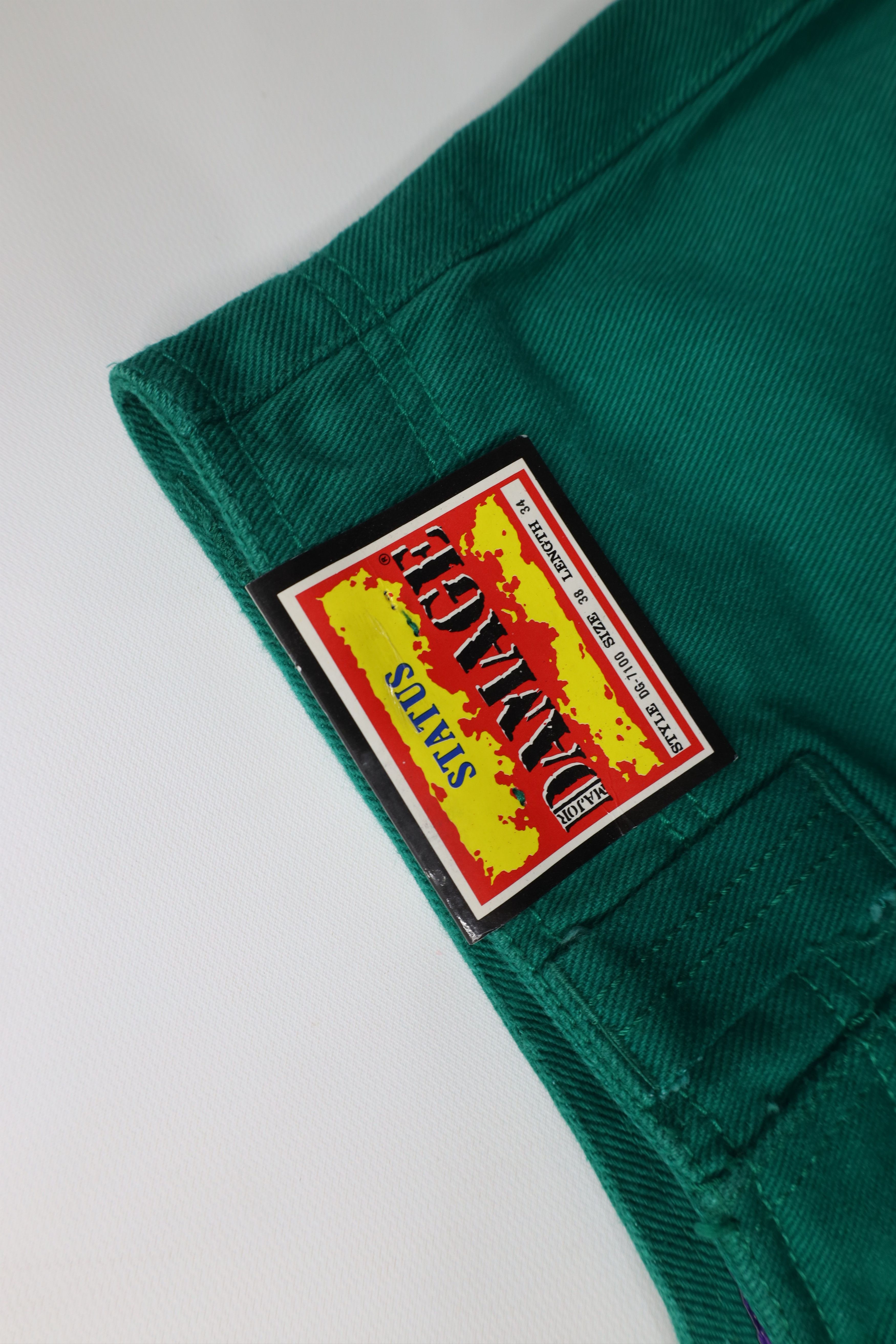 Vintage Deadstock Vintage 90s Streetwear Skateboard Jeans Green Size US 38 / EU 54 - 8 Thumbnail