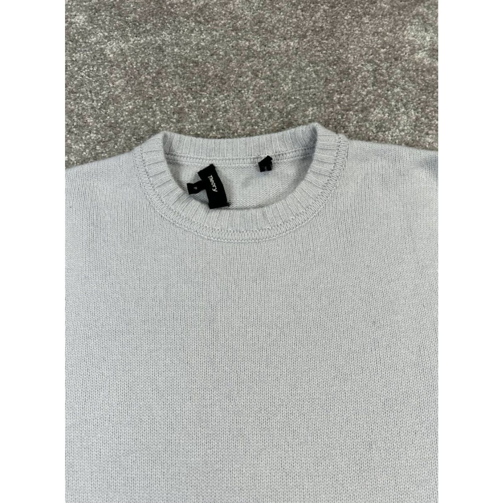 Theory Theory Sweater Womens Medium Blue Cashmere Knit Pullover Size M / US 6-8 / IT 42-44 - 2 Thumbnail