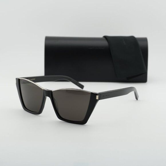 Saint Laurent Paris Saint Laurent SL369 KATE 001 Sunglasses Black Cat Eye Frame Size ONE SIZE - 12 Thumbnail