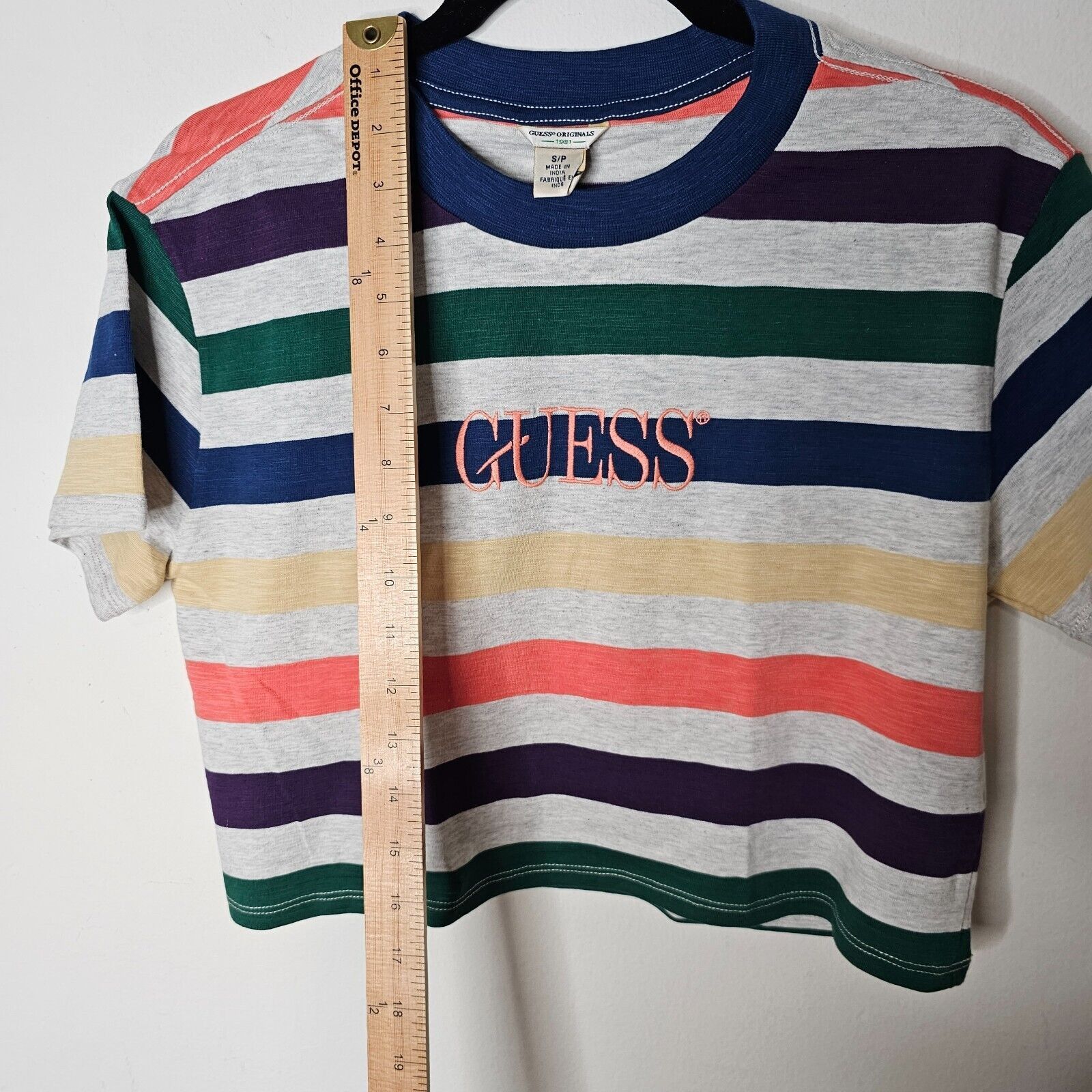 Guess Guess Originals 1981 Gray Multi Stripe Crop Guess Logo SP Size S / US 4 / IT 40 - 5 Thumbnail