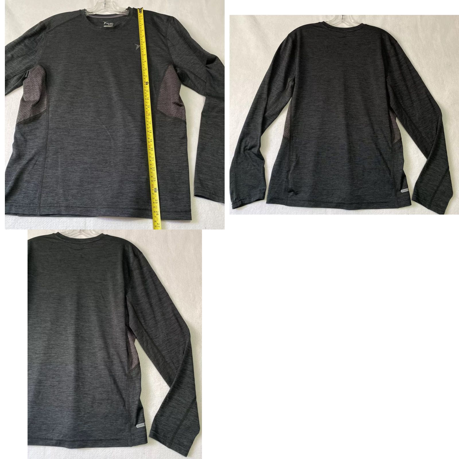 Old Navy Old Navy Active Shirt Mens Size M Go-Dry Long Sleeve Gray Two Tone / 25-21 Shirt Mens M Gray Go-Dry Two Tone Long Sleeve Active Shirt Size US M / EU 48-50 / 2 - 8 Thumbnail