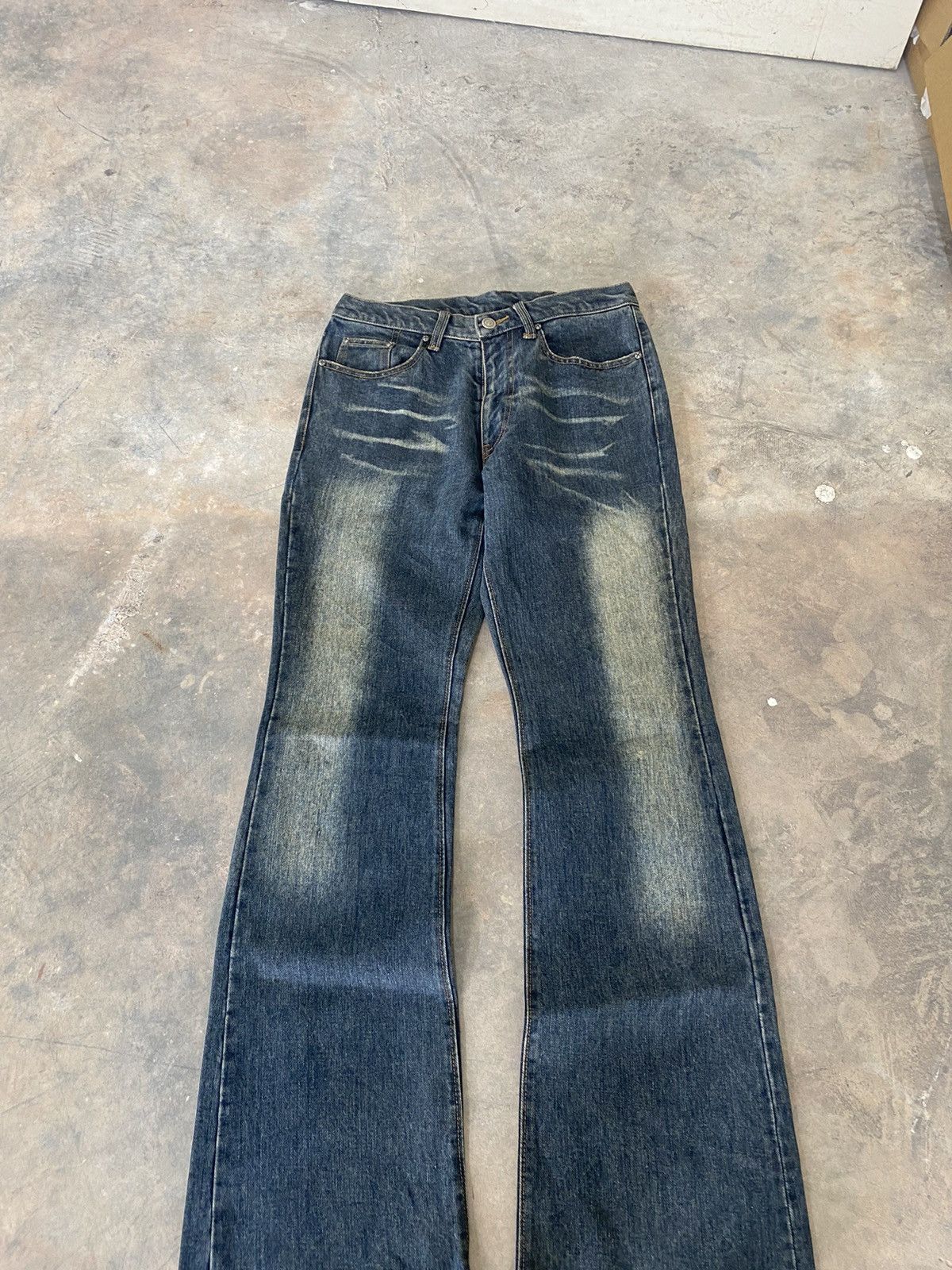 Hysteric Glamour × Japanese Brand × Le Grande Bleu (L.G.B.) Flare☠️ Custom Culture Flare Mudwash punk Grunge Lgb Japan Size US 29 - 3 Thumbnail