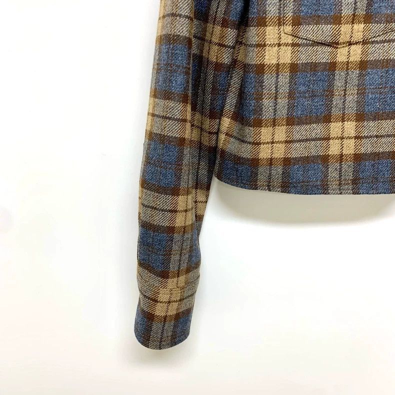 Prada Prada Checkered Wool Crop Jacket-2506 Size S / US 4 / IT 40 - 8 Thumbnail