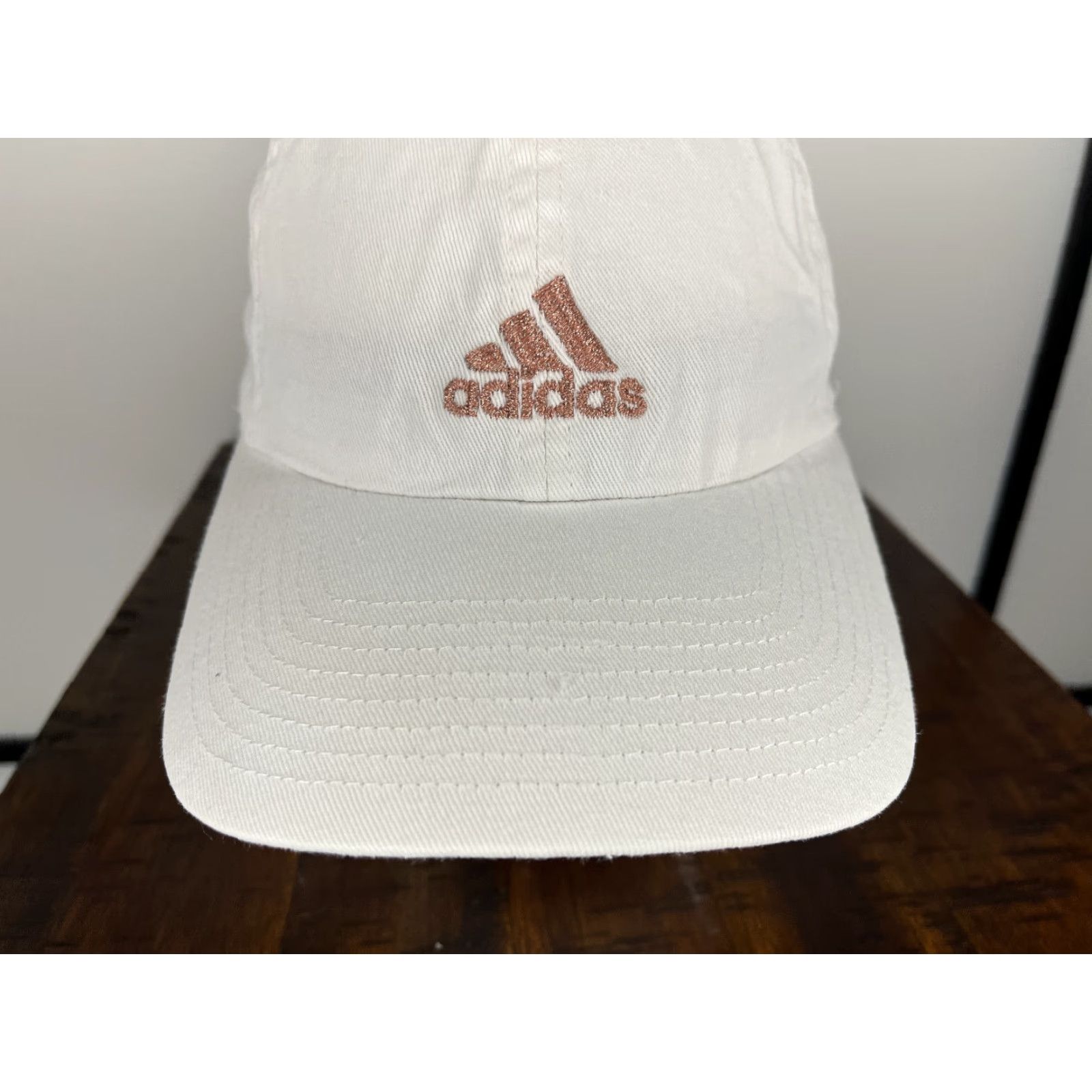 Adidas Adidas Adjustable Baseball Cap Unisex One Size White Pink Glitter Cotton Classic Sports Size ONE SIZE - 3 Thumbnail