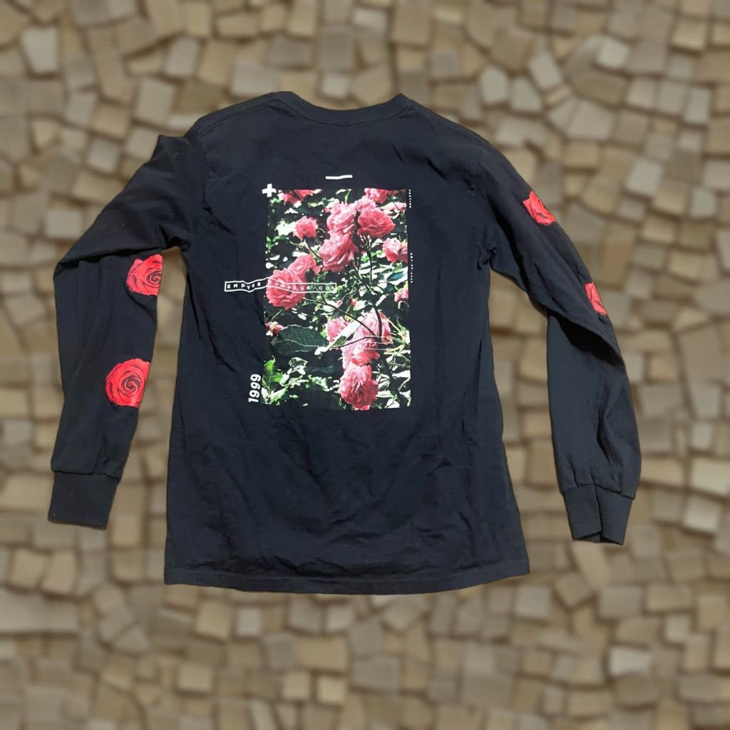 Empyre Empyre Women's Shirt, Small, Black, Red Floral, Long Sleeve, Crew Neck, Casual, Regular, Colorful, Fall Spring Summer, Womens Size S / US 4 / IT 40 - 1 Thumbnail