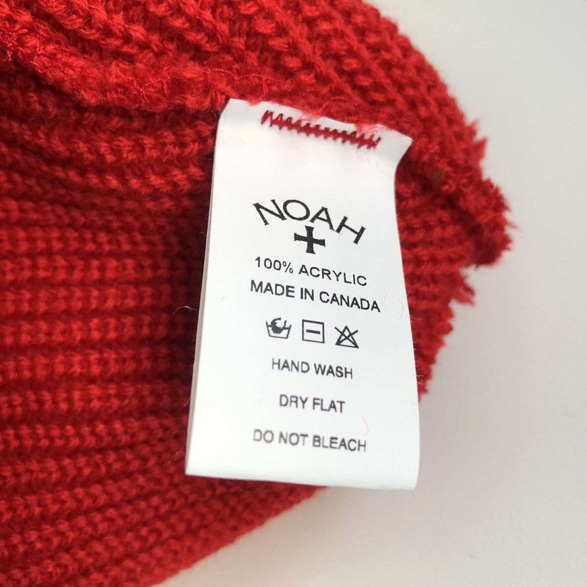 Noah Noah Core Logo Beanie RED Size ONE SIZE - 4 Thumbnail