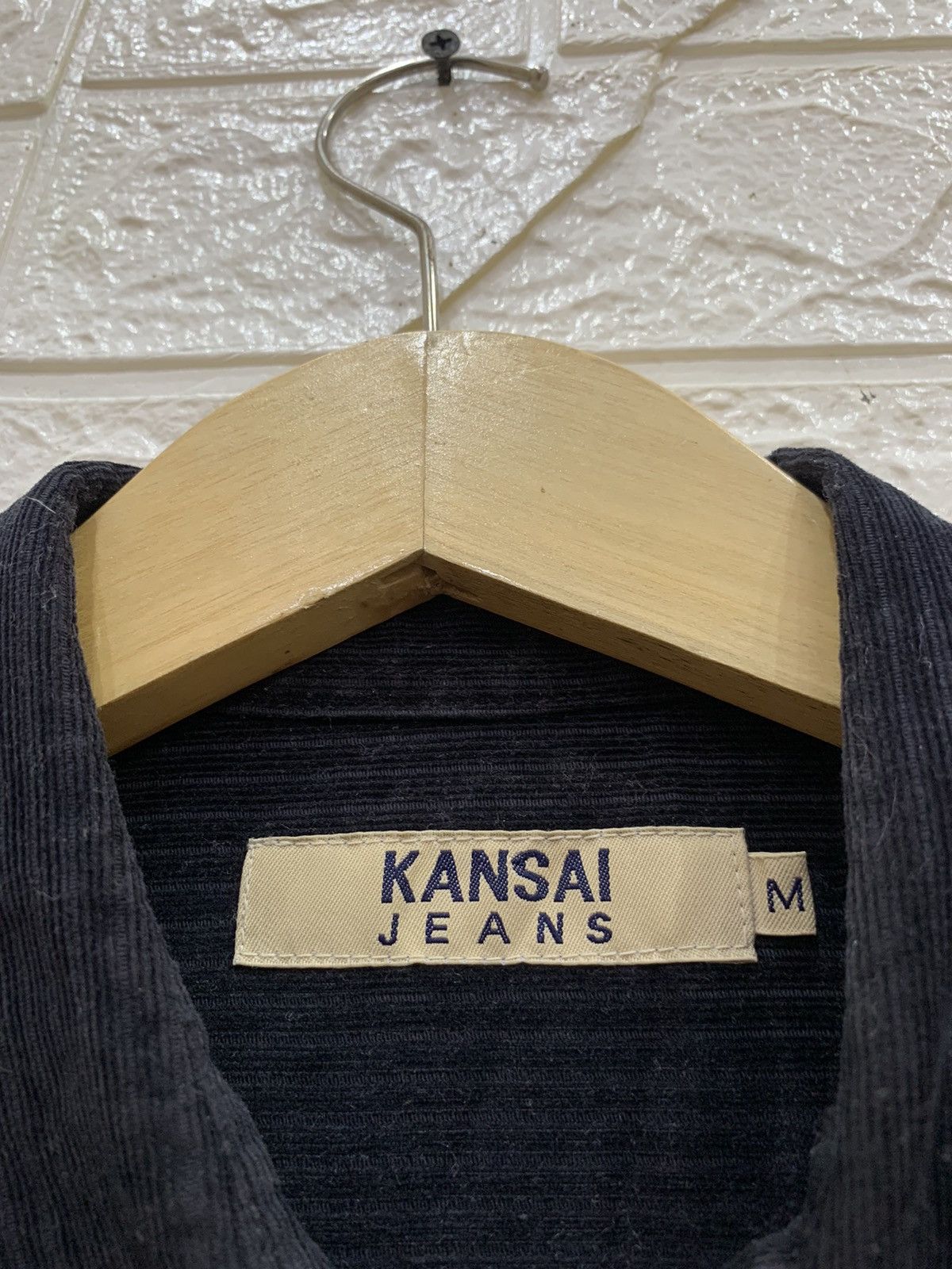 Kansai Yamamoto Vintage kansai jeans double pocket black corduroy shirt Size US M / EU 48-50 / 2 - 8 Thumbnail