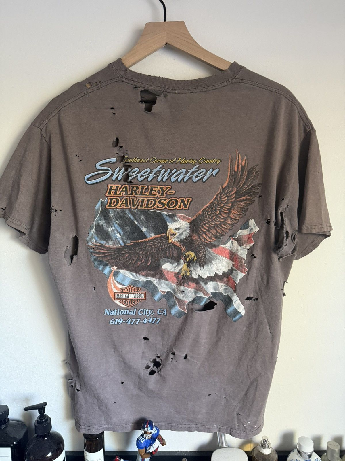 Harley Davidson ABSOLUTELY THRASHED FUCKING SMOKED HARLEY DAVIDSON Size US L / EU 52-54 / 3 - 6 Thumbnail