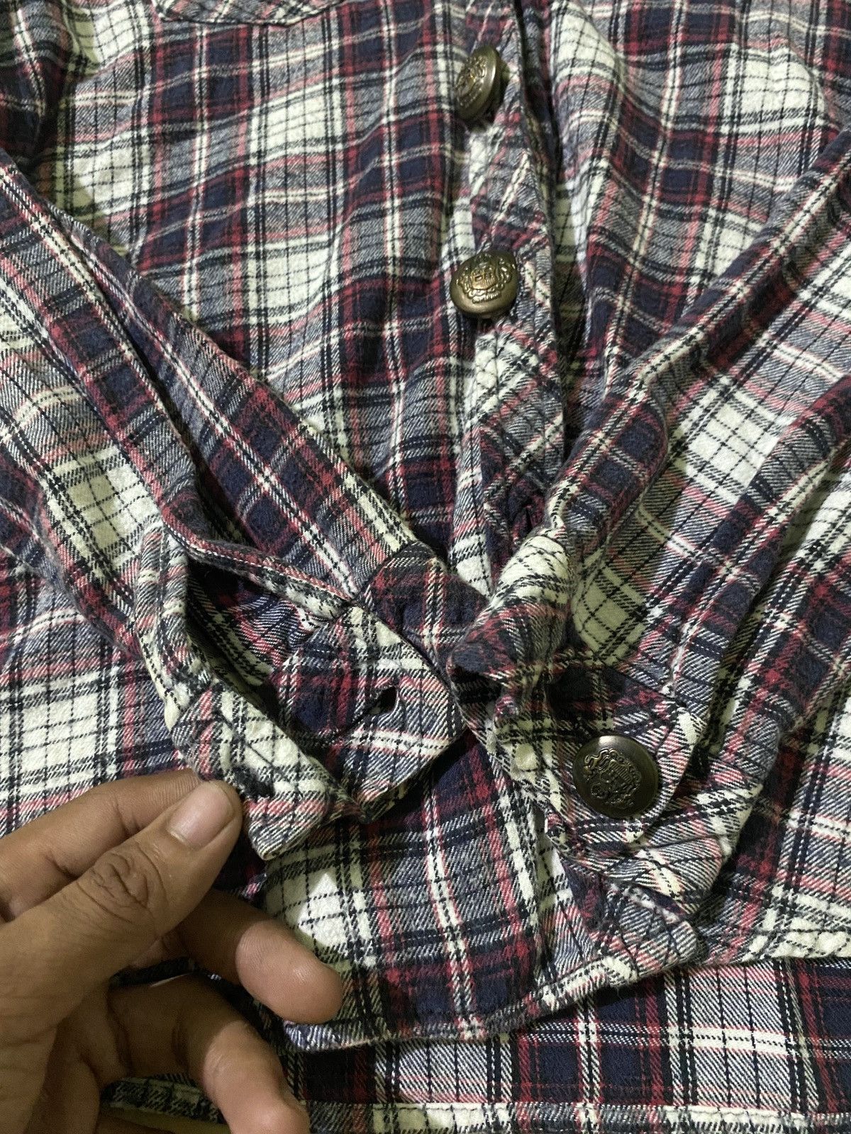 Yasuyuki Ishii CORNFLAKE JAPANESE BRAND BUTTON UP Size L / US 10 / IT 46 - 7 Thumbnail