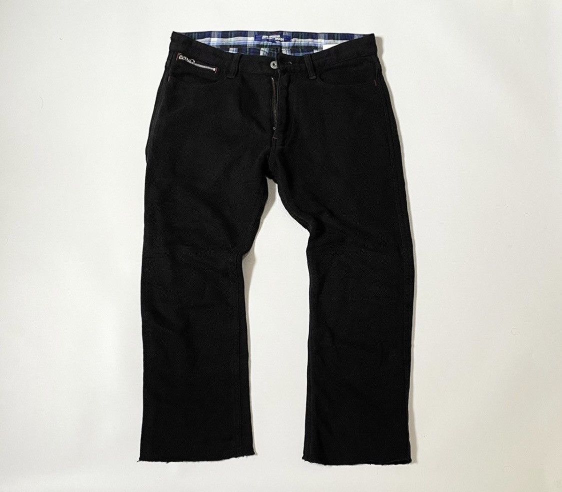 Junya Watanabe Junya watanabe cdg man AD2011 black raw edge trousers Size US 30 / EU 46 - 1 Thumbnail