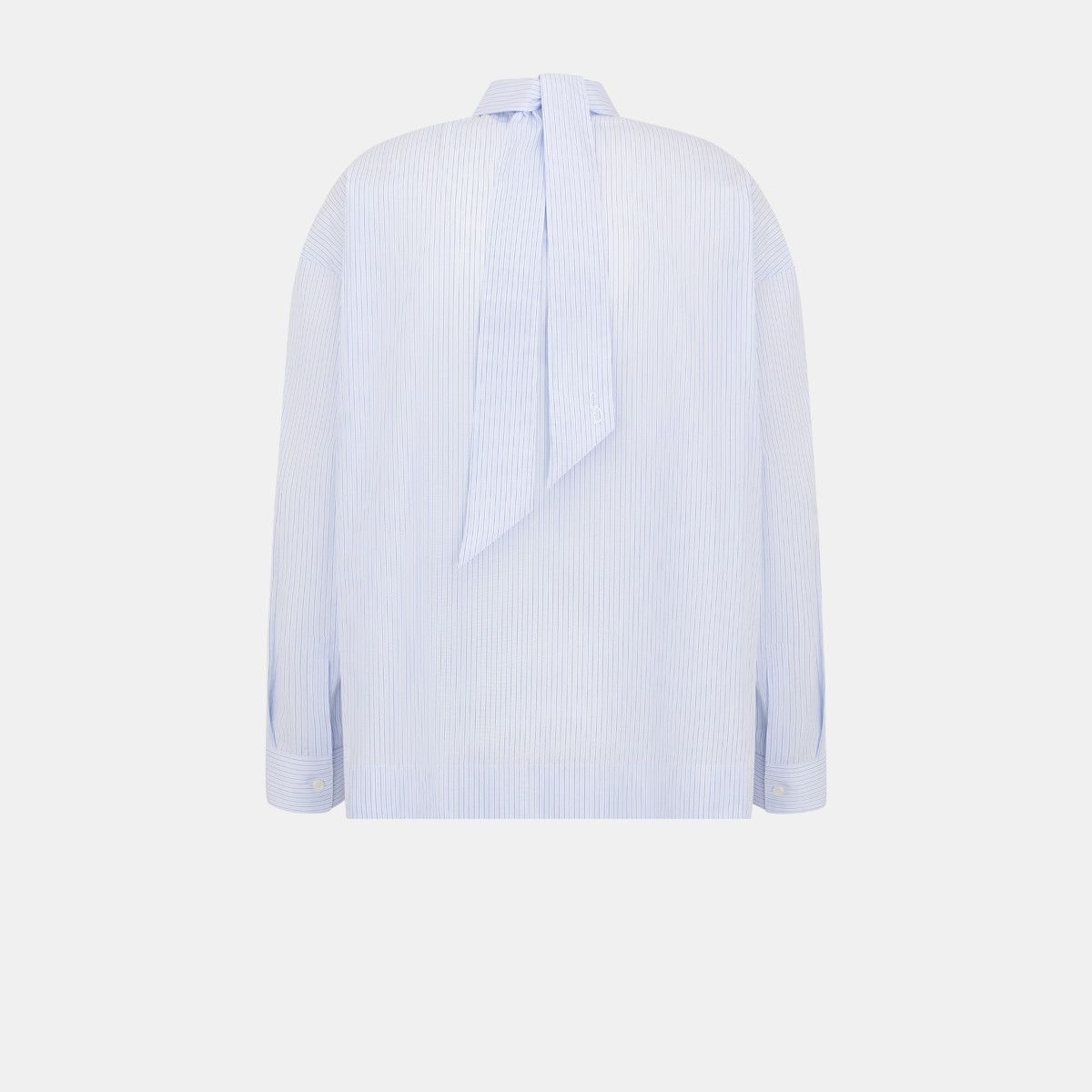 Dior o1w1db11024 Shirt With Tied Detail in Blue Size US XS / EU 42 / 0 - 2 Thumbnail