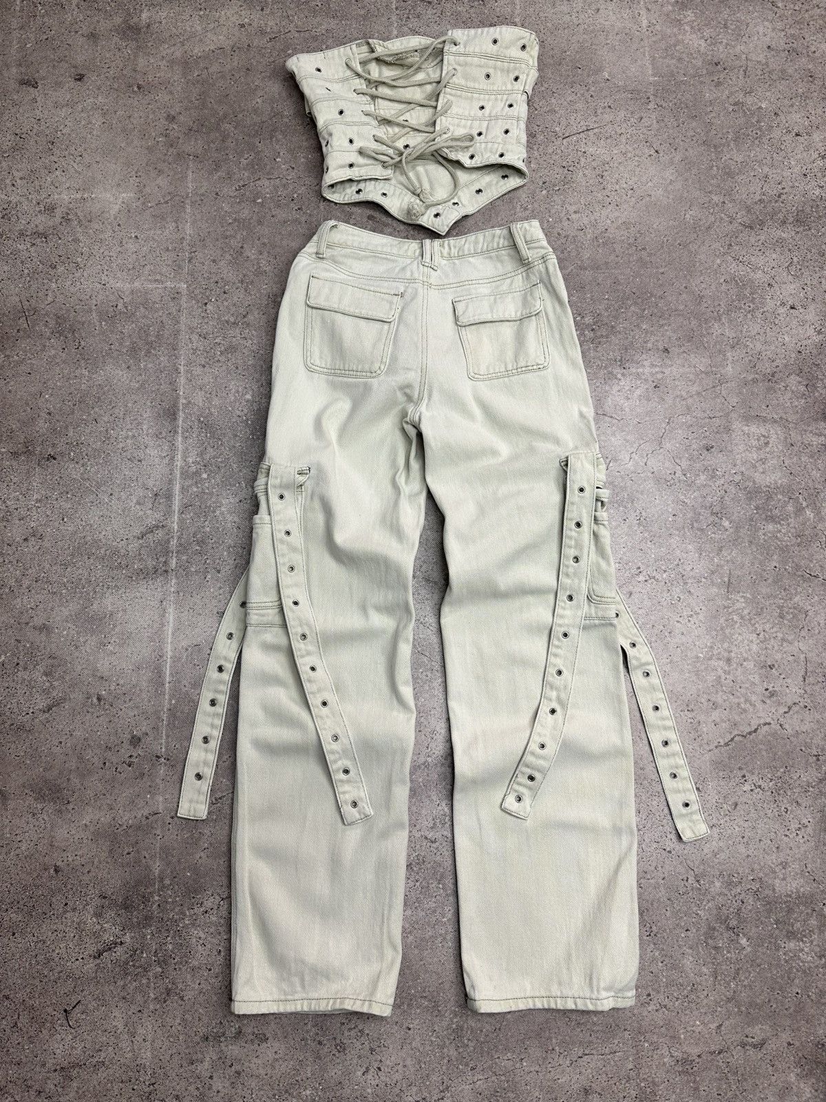 Junya Watanabe Vintage Suits Metal Avantgarde Japanese Rare Rick Owens Size 28" / US 6 / IT 42 - 9 Thumbnail