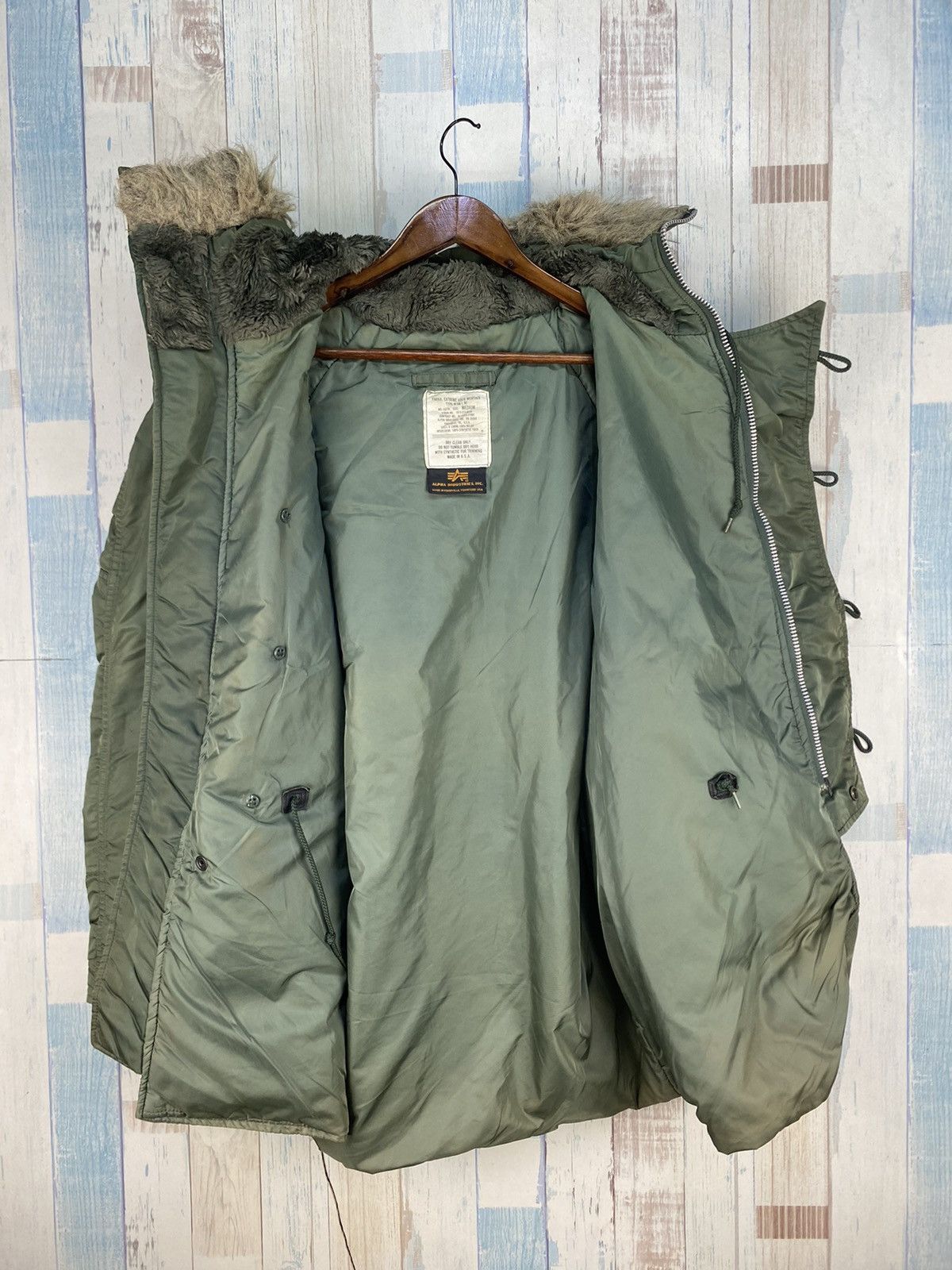 Alpha Industries × Vintage Vintage Alpha Industries Parka Cold Weather Size US L / EU 52-54 / 3 - 3 Thumbnail