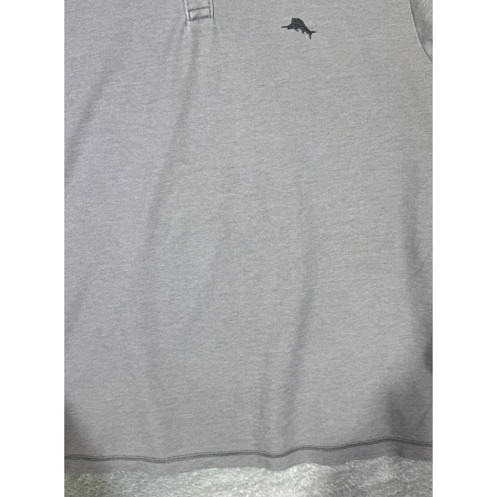 Tommy Bahama Tommy Bahama Polo Shirt Large Gray Short Sleeve Cotton Logo Excellent Men’s Size US L / EU 52-54 / 3 - 6 Thumbnail
