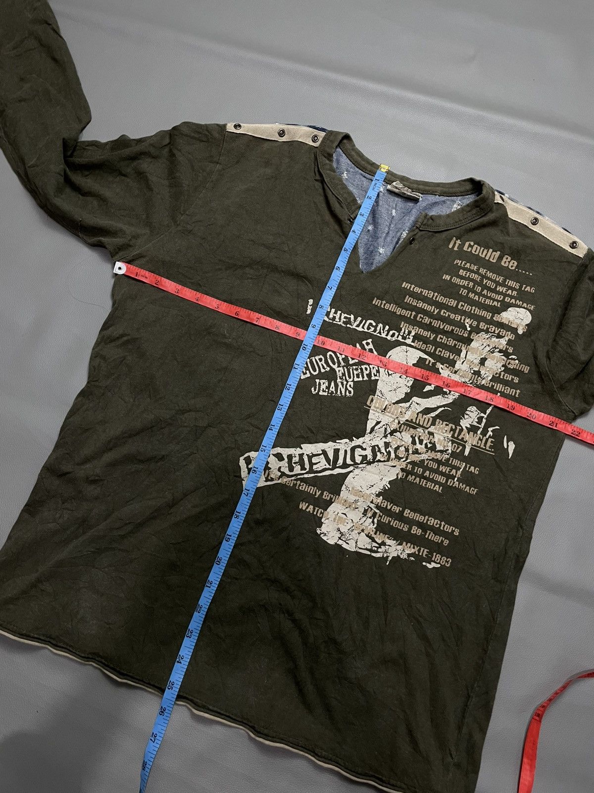 Hysteric Glamour Undefined Poem Longsleeve distressed poem goth punks style Size US M / EU 48-50 / 2 - 8 Thumbnail