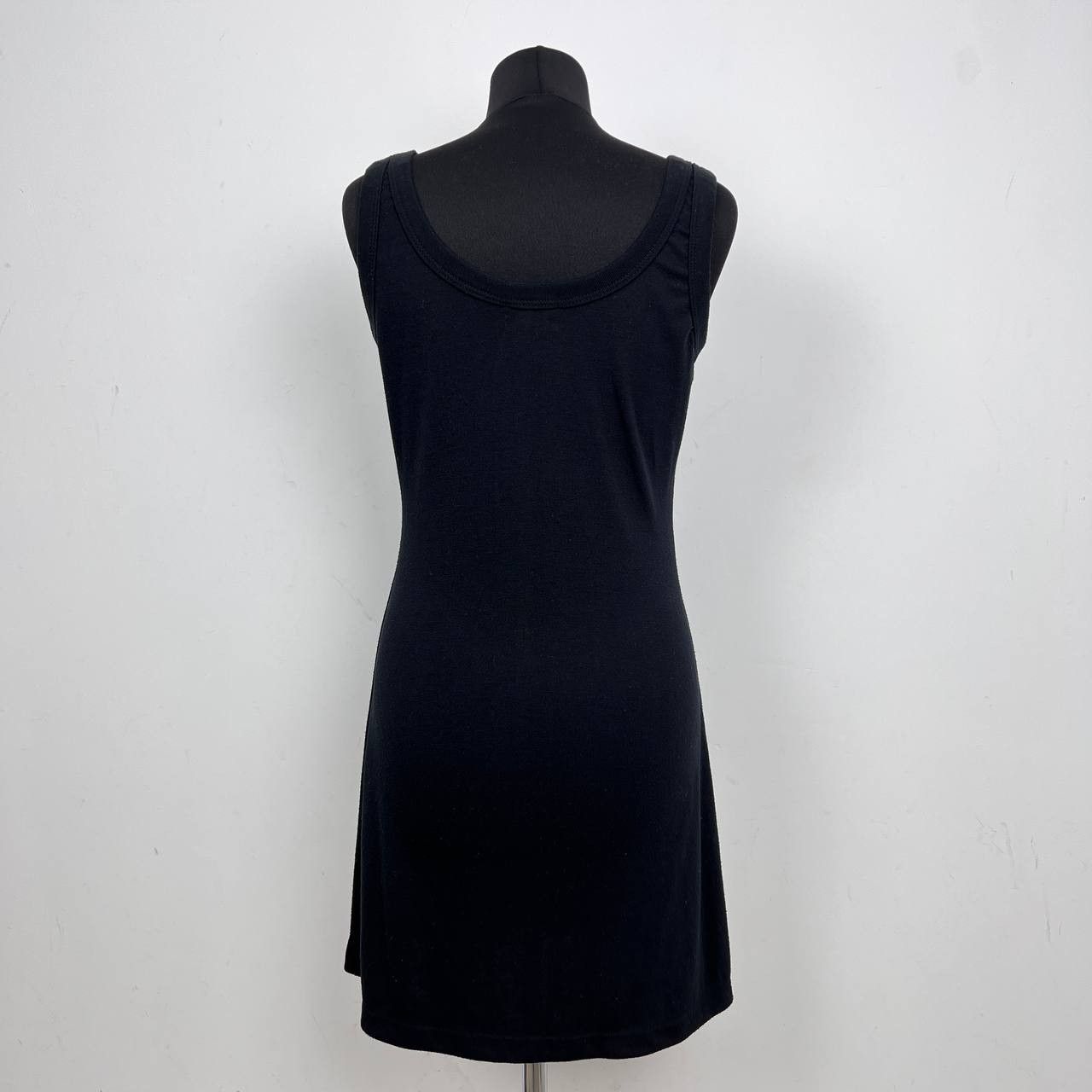 Dolce & Gabbana Dolce & Gabbana Mini Dress Black Logo Tank Racerback Jersey Size S / US 4 / IT 40 - 6 Thumbnail