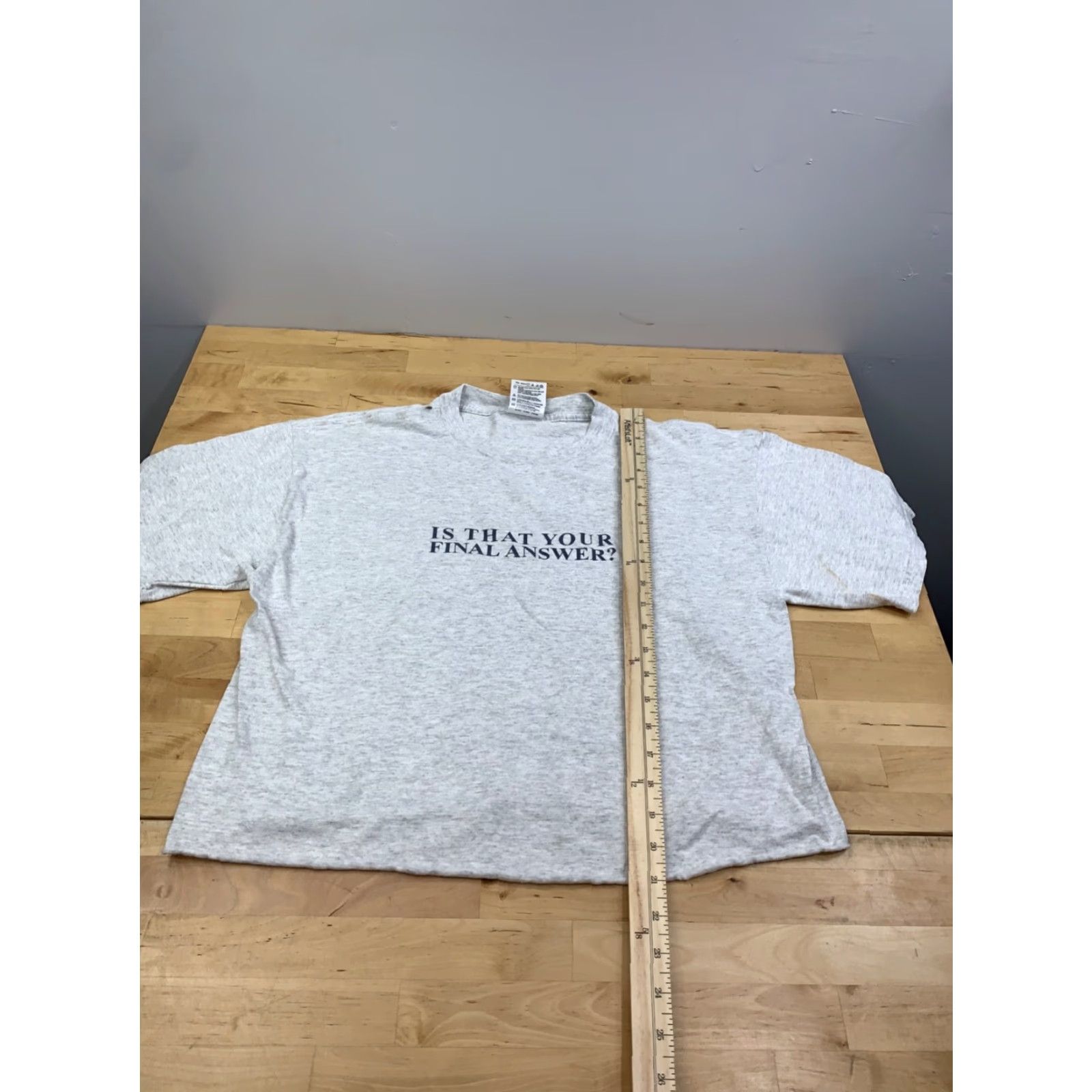 Vintage VINTAGE Is That Your Final Answer Shirt Men L Gray Nike Size US L / EU 52-54 / 3 - 7 Thumbnail