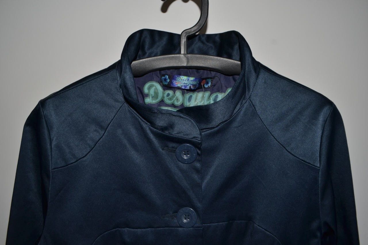 Desigual Desigual Button Trench Coat Size Long Jacket Floral Ladies Size L / US 10 / IT 46 - 2 Thumbnail