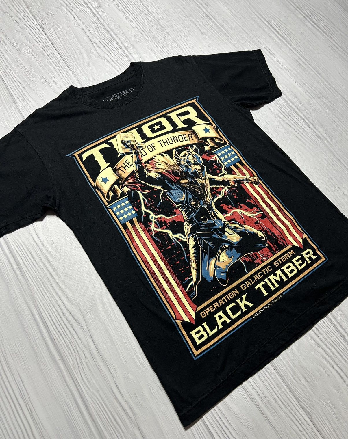 Marvel Comics Thor The God Of Thunder Balck Timber 2013 T-Shirt Size US L / EU 52-54 / 3 - 3 Thumbnail