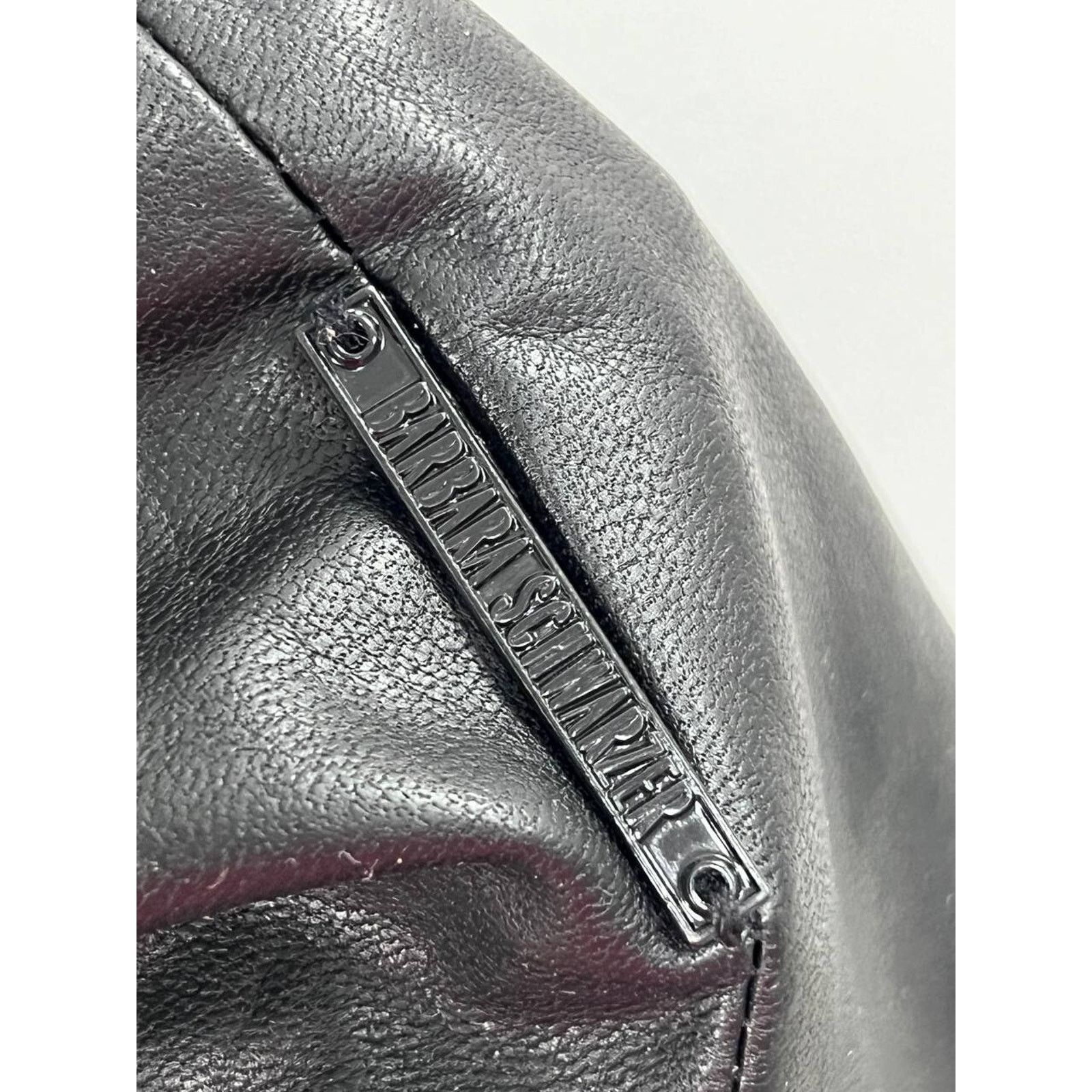 & Other Stories Barbara Schwarzer Lather Zip Midi Black Size 6 A000396 Size M / US 6-8 / IT 42-44 - 6 Thumbnail