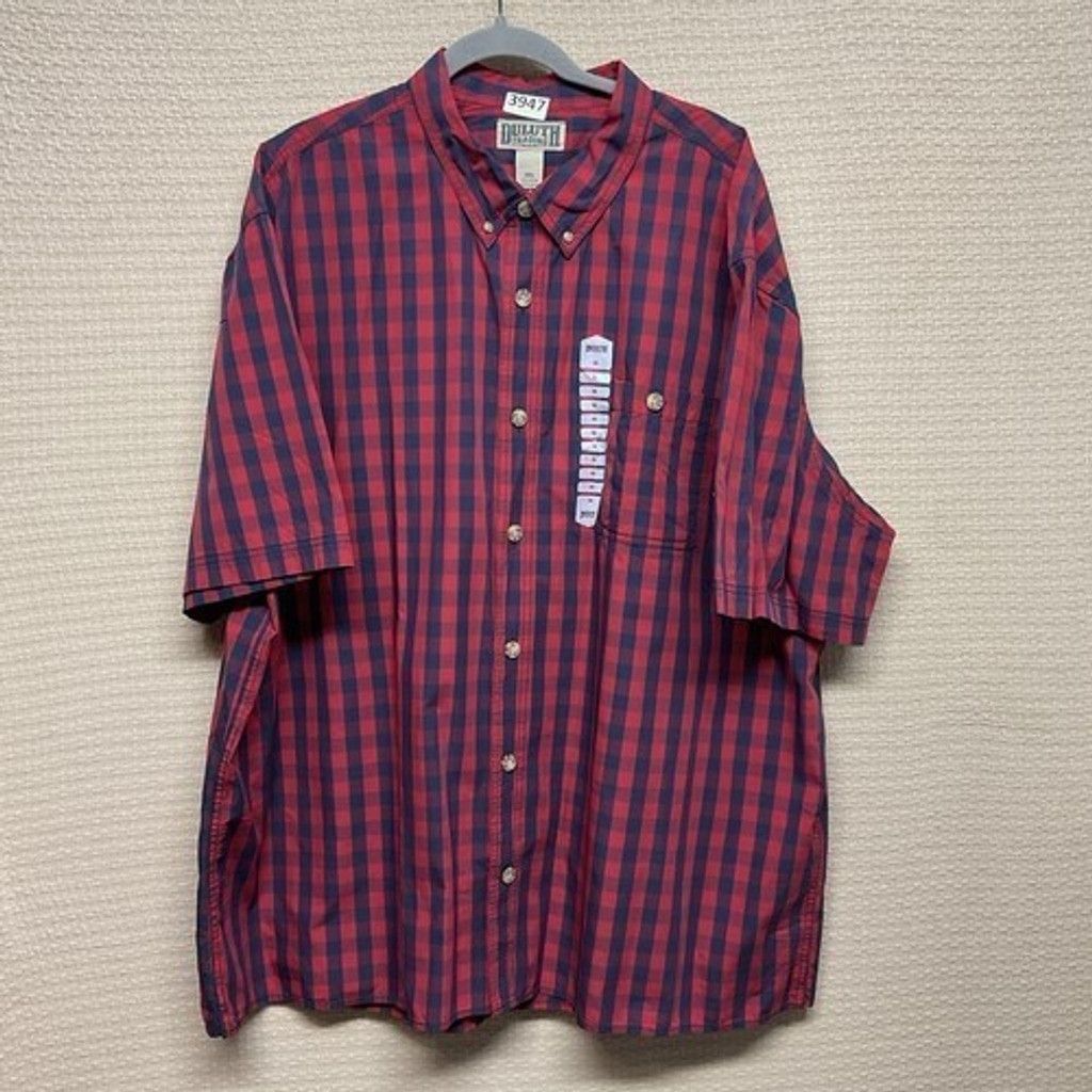 Duluth Trading Company NWT Duluth Trading Co Plaid ButtonUp Shirt Men Plus Size 3XL Size US XXL / EU 58 / 5 - 8 Thumbnail