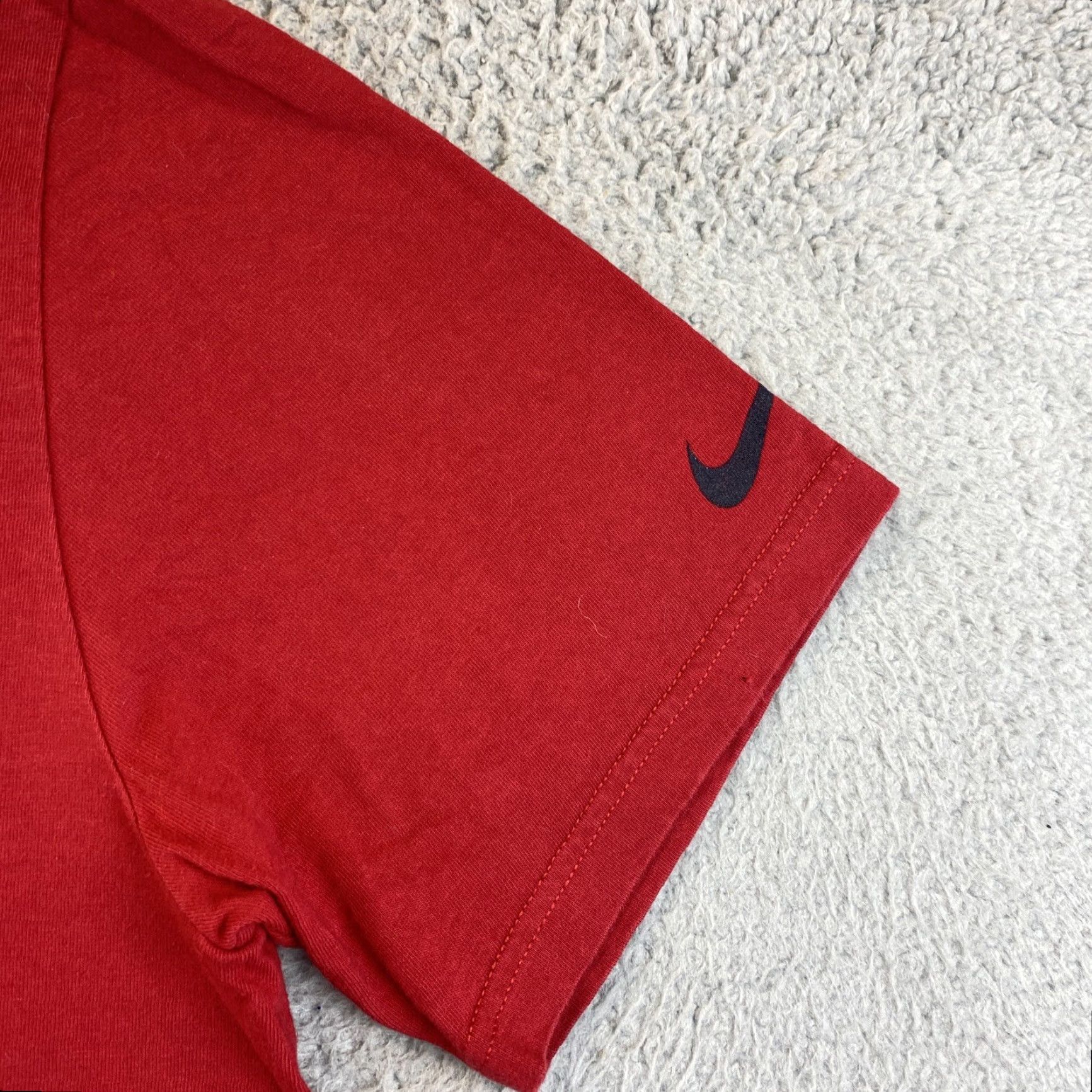 Nike NIKE TEXANS Just Do It Red T-Shirt Men's Size L Regular Fit Size US L / EU 52-54 / 3 - 3 Thumbnail