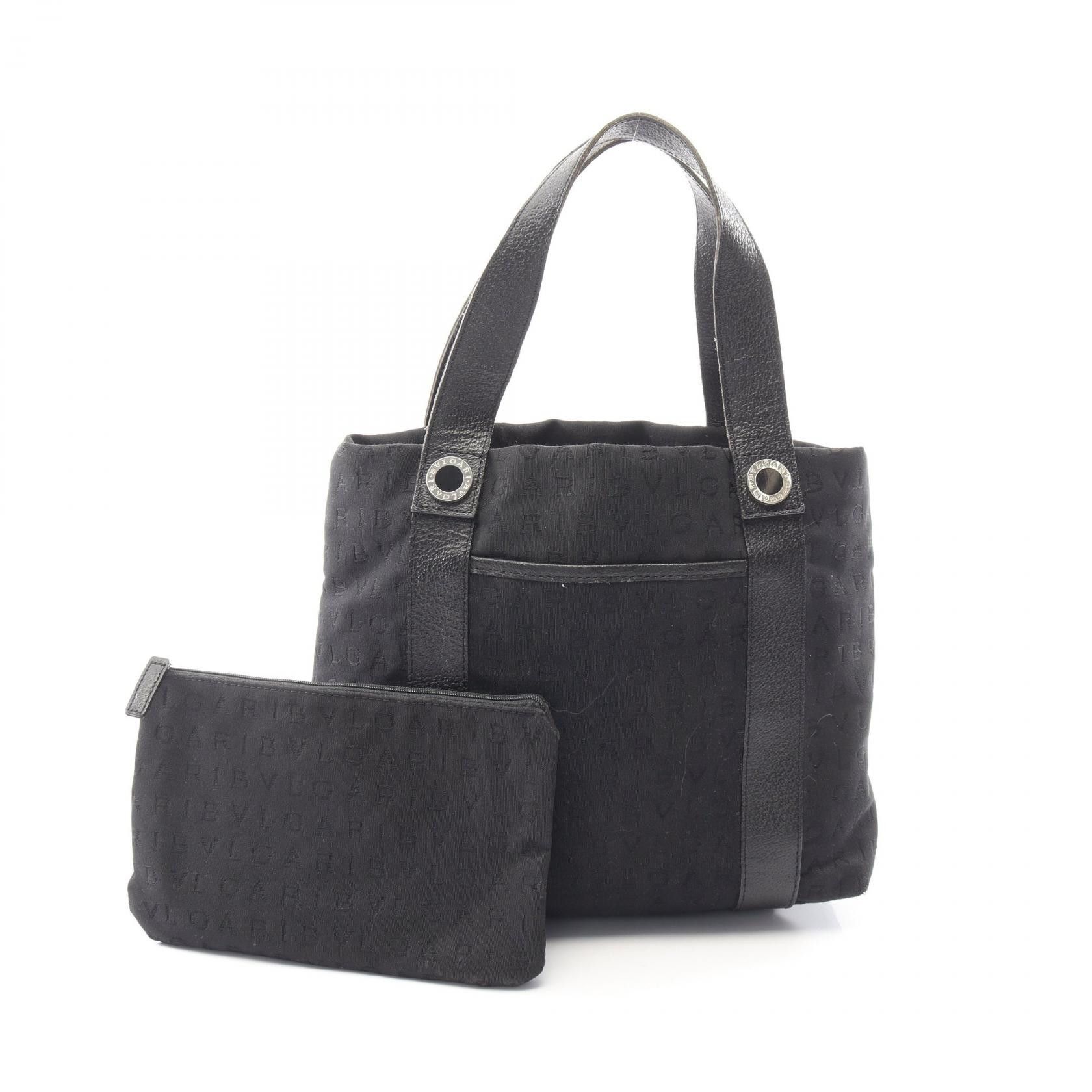Bvlgari Bvlgari Bvlgari Logo Mania Canvas Leather Handbag Leather Handbag DUTY FREE for USA Size ONE SIZE - 1 Thumbnail